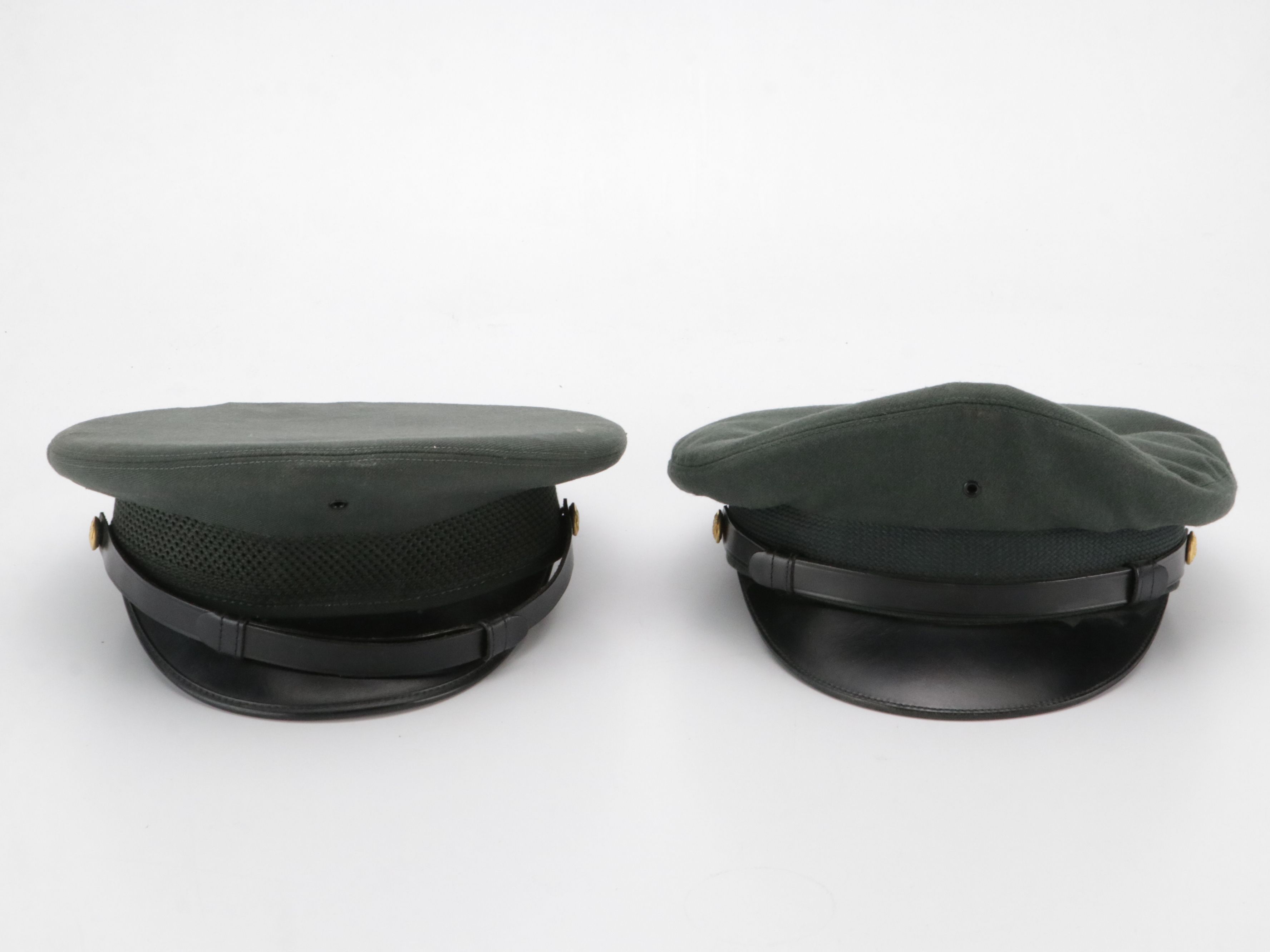 US Military Officer's Peaked and Crushable Caps with Olive Drab Fatigue Cap