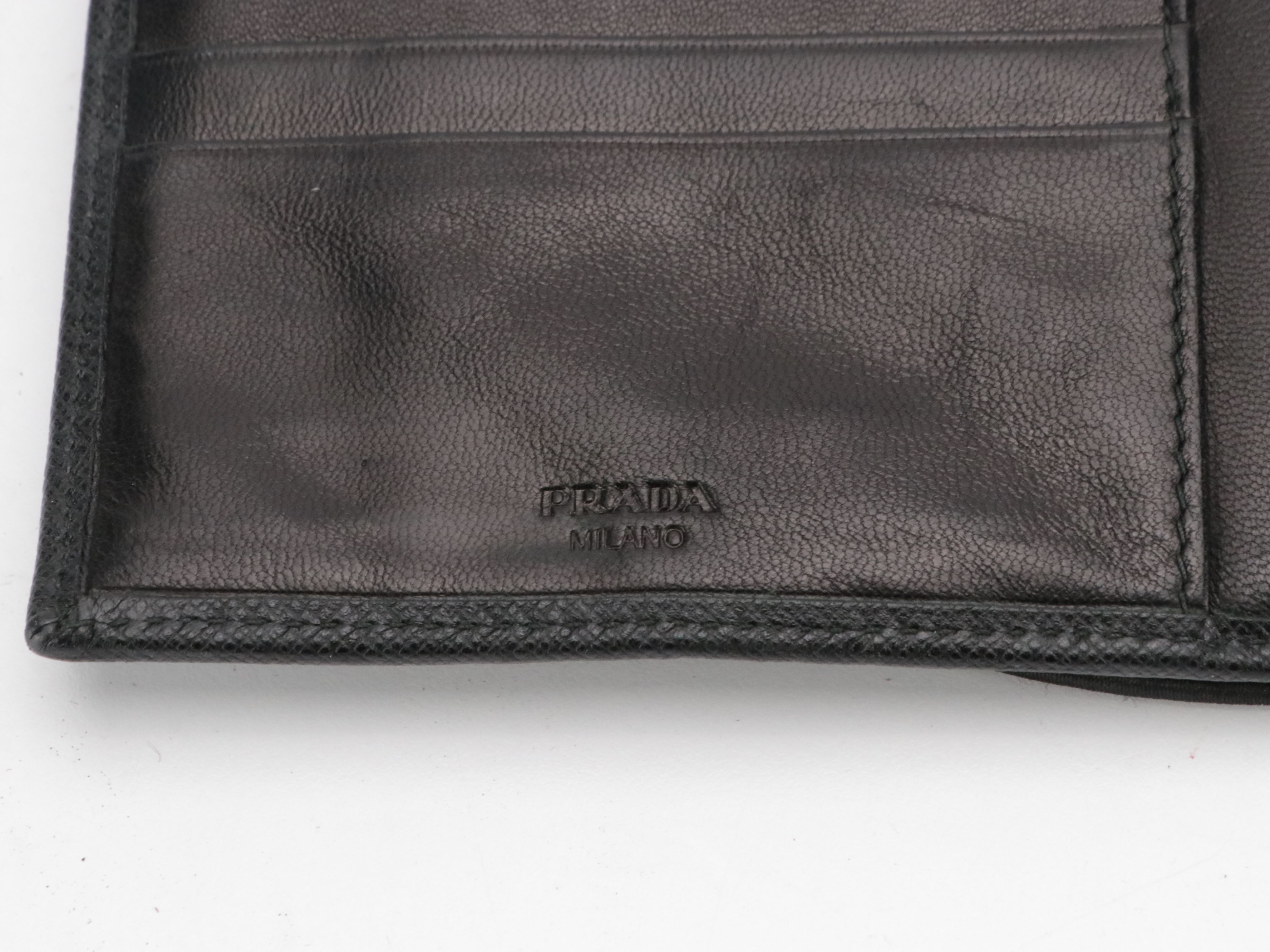Prada Black Saffiano Leather Document/Card Clutch/Ipad holder