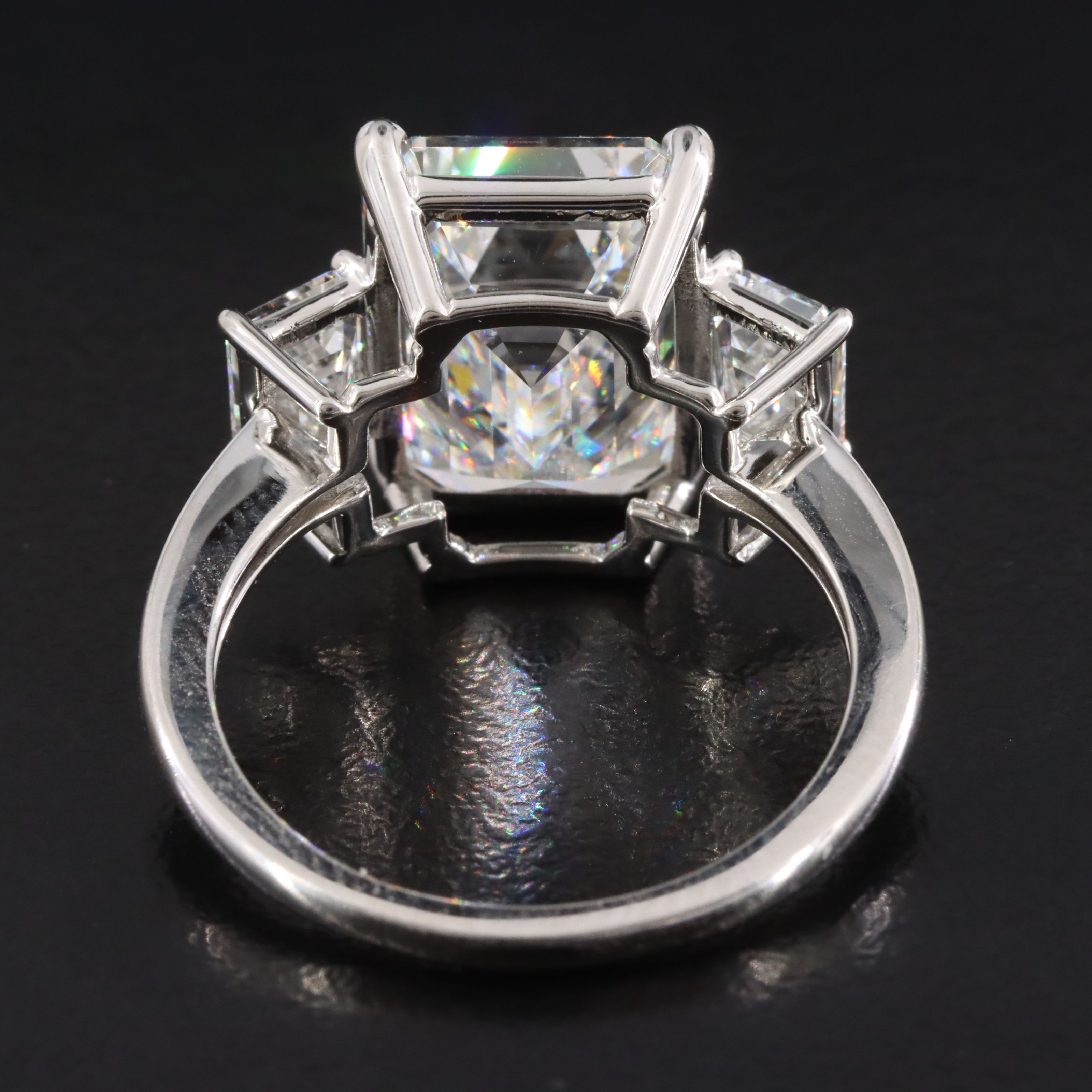 Platinum 8.54 CTW Lab Grown Diamond Ring with IGI Report