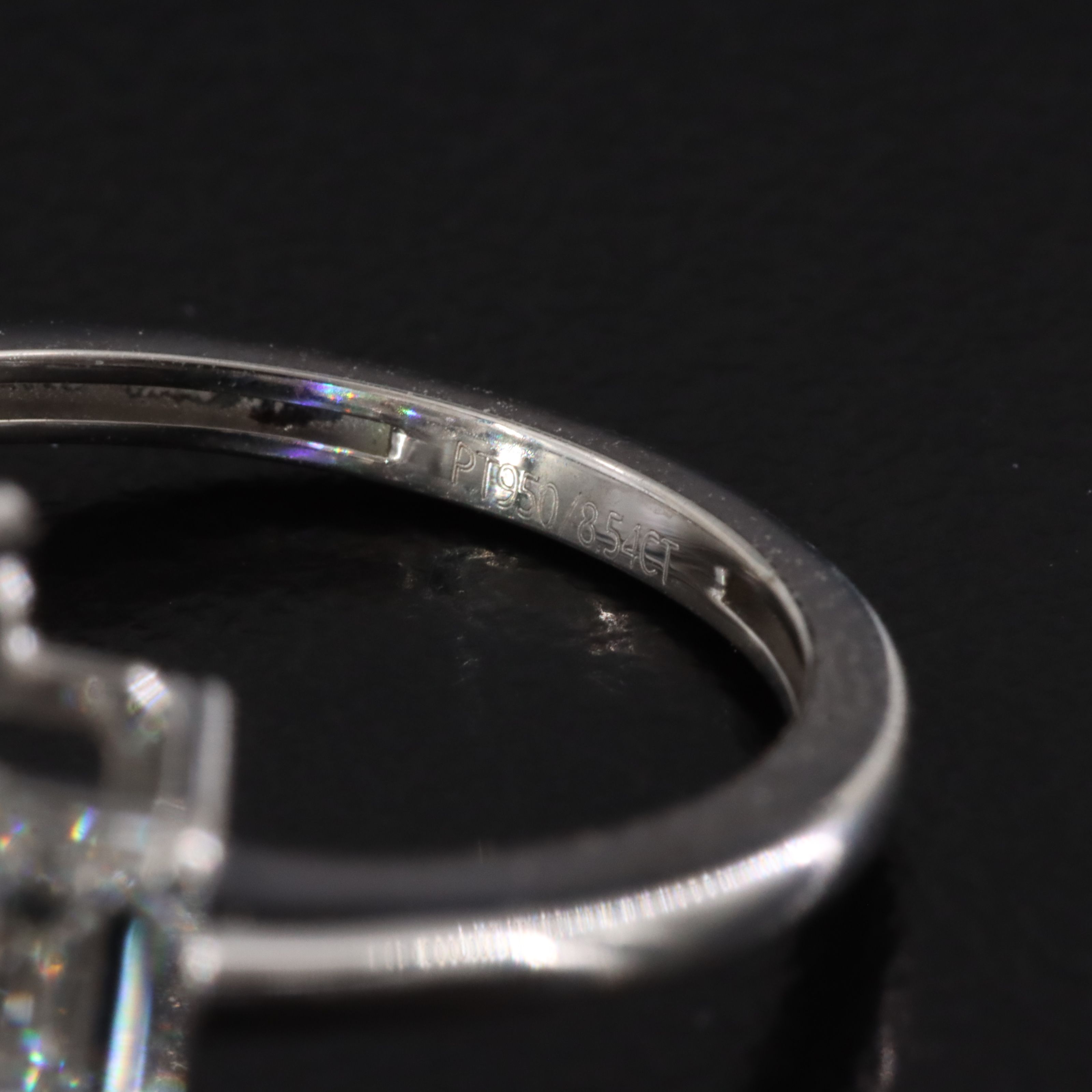 Platinum 8.54 CTW Lab Grown Diamond Ring with IGI Report