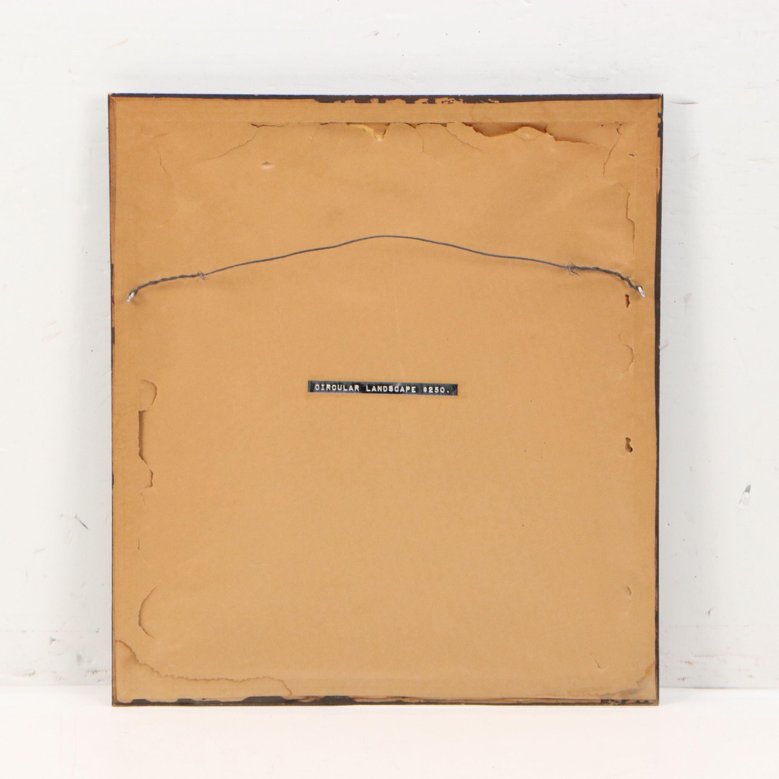 Luis R. Cuevas Mixed Media Paintings "Rock Formation" and "Circular Landscape"