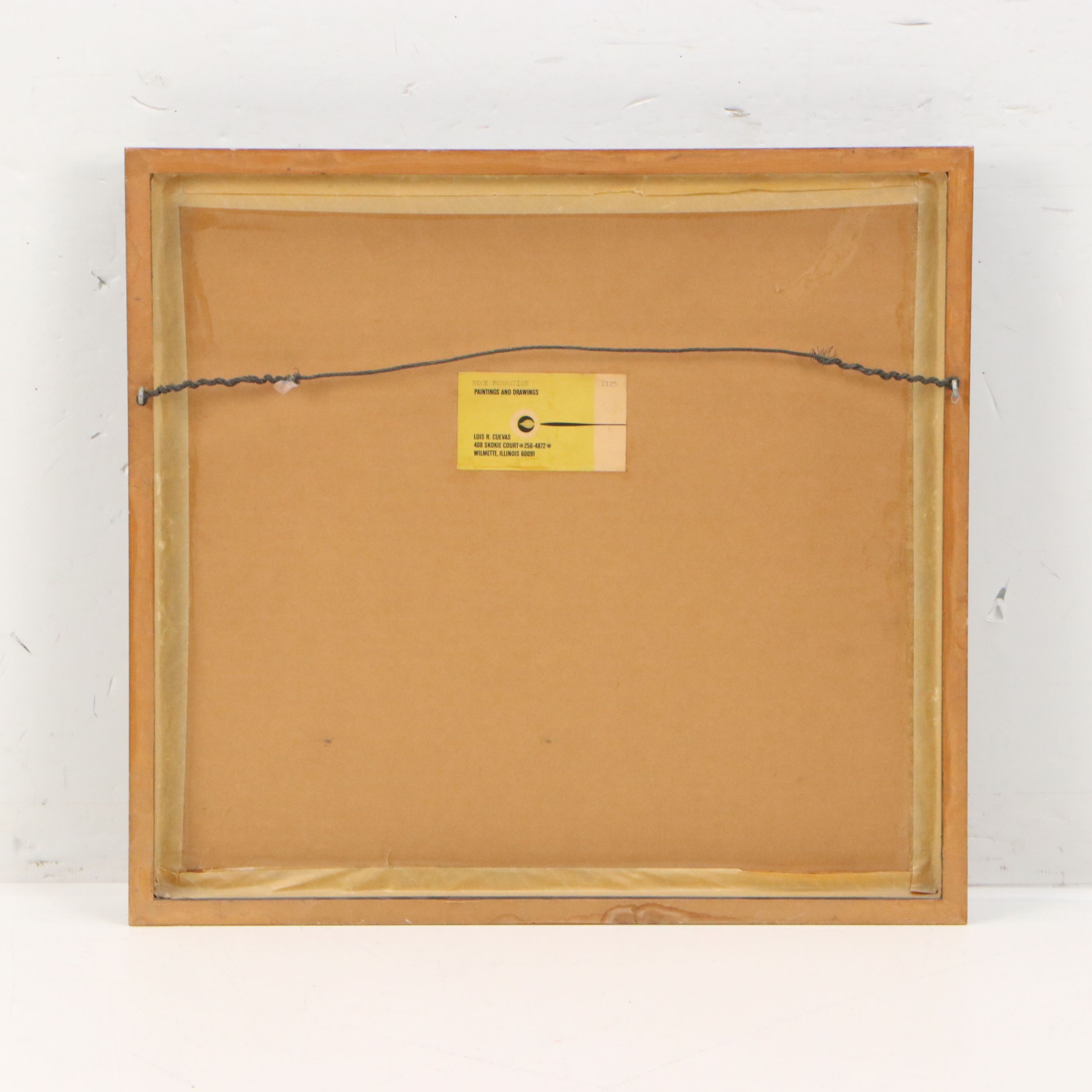 Luis R. Cuevas Mixed Media Paintings "Rock Formation" and "Circular Landscape"