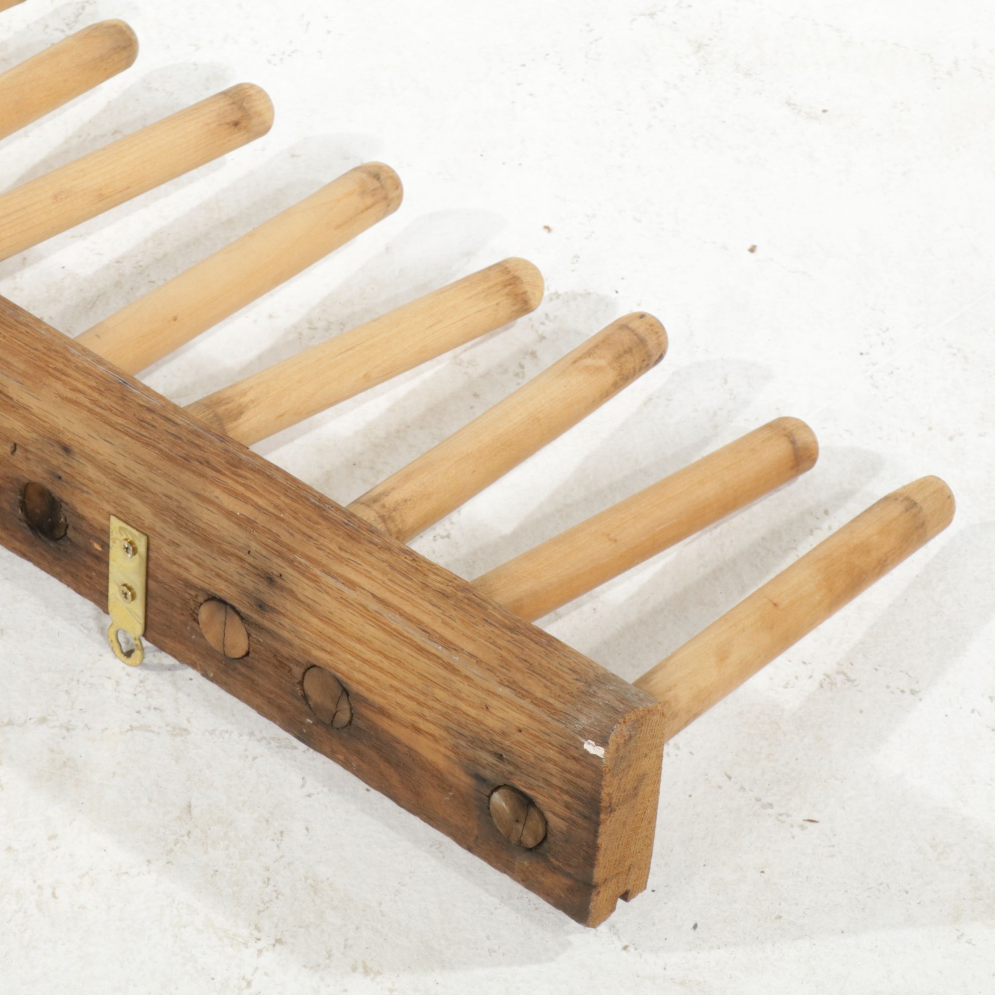 Handmade Primitive Hay Rake and Wall Rack