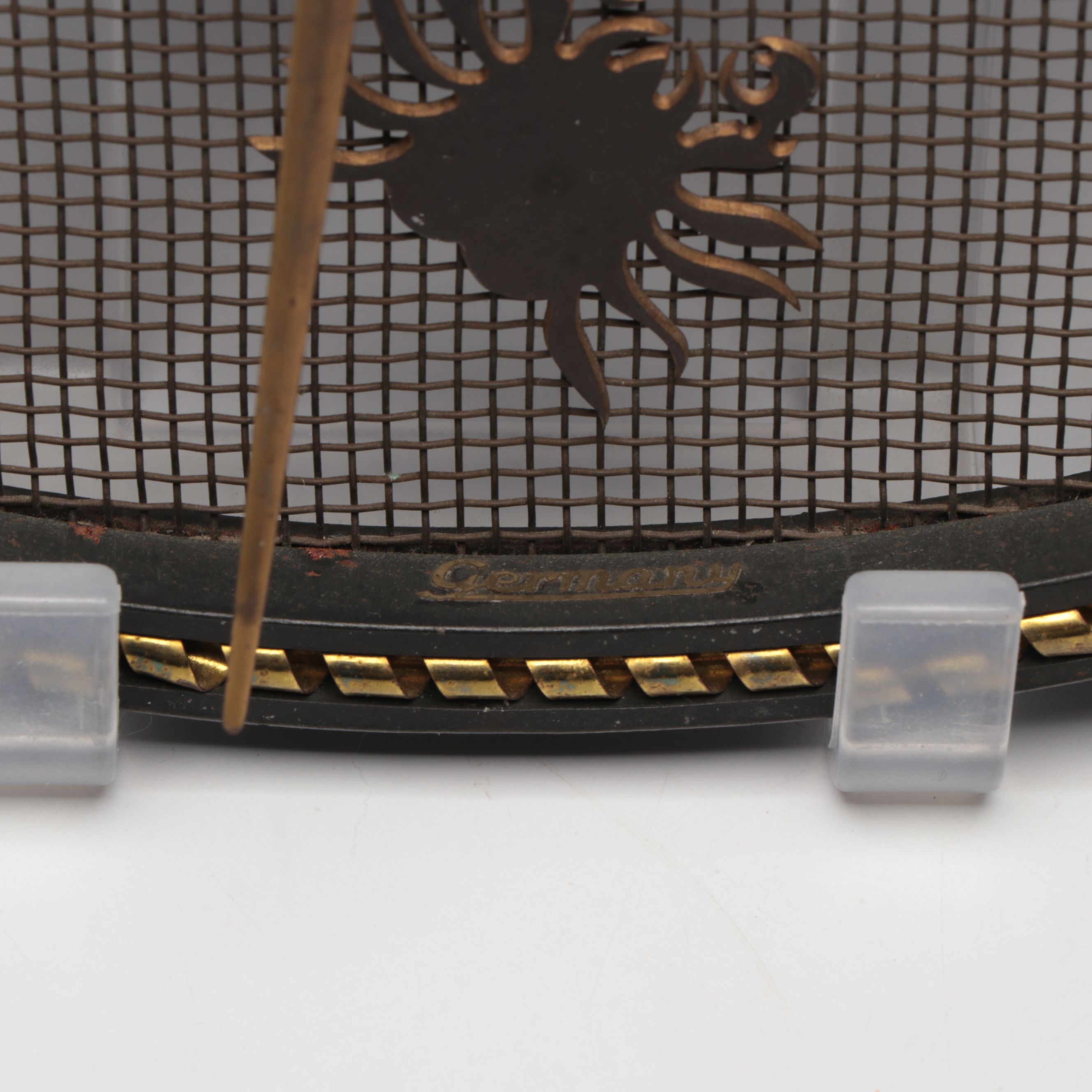 Mid Century Modern Mauthe Zodiac Metal Wall Clock, Mid-20th Century