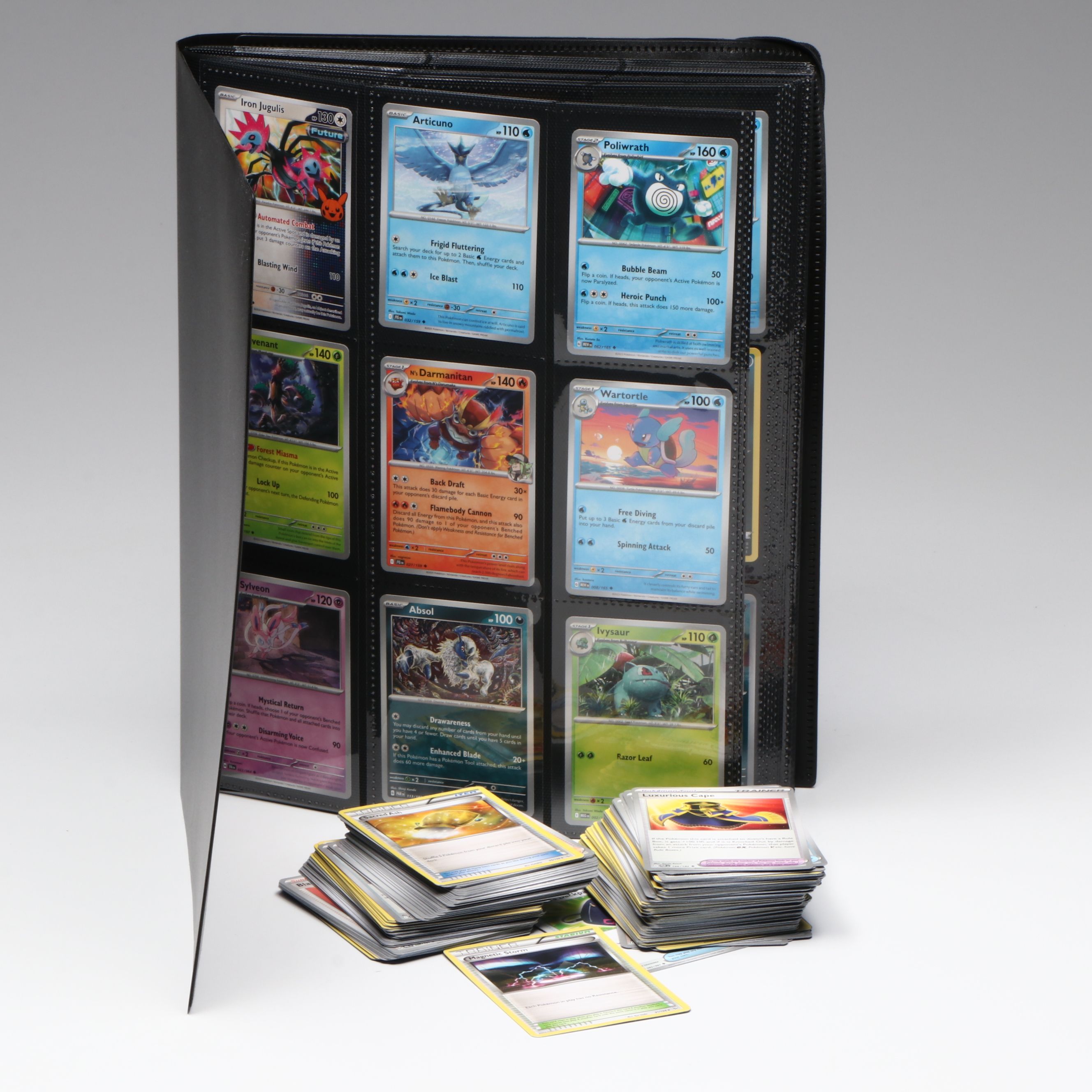Pokémon Card Collection Featuring Iron Jugulis, Trainers and More, 2020s