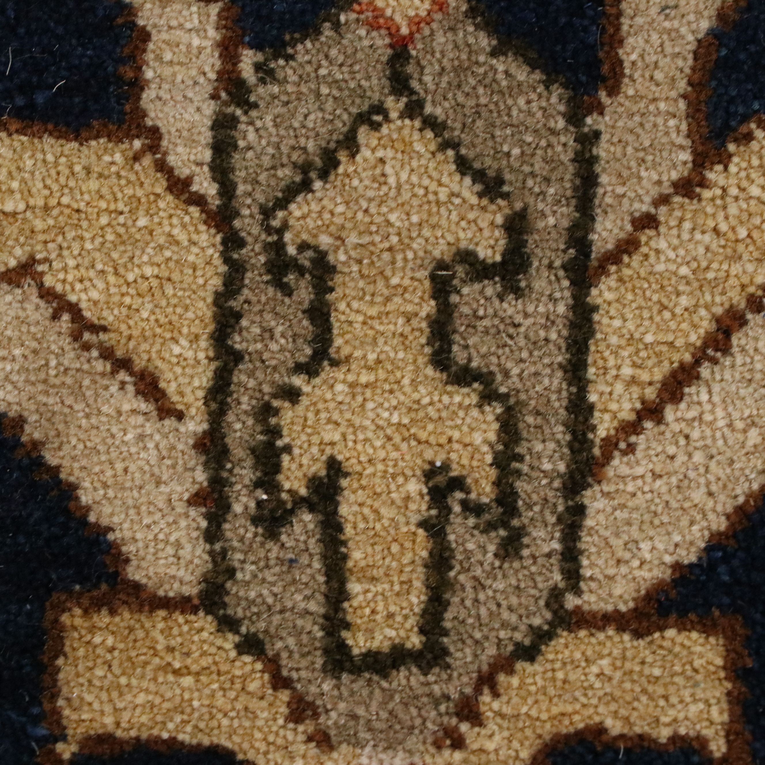 8'8 x 12'4 Hand-Knotted Persian Sarouk Style Area Rug