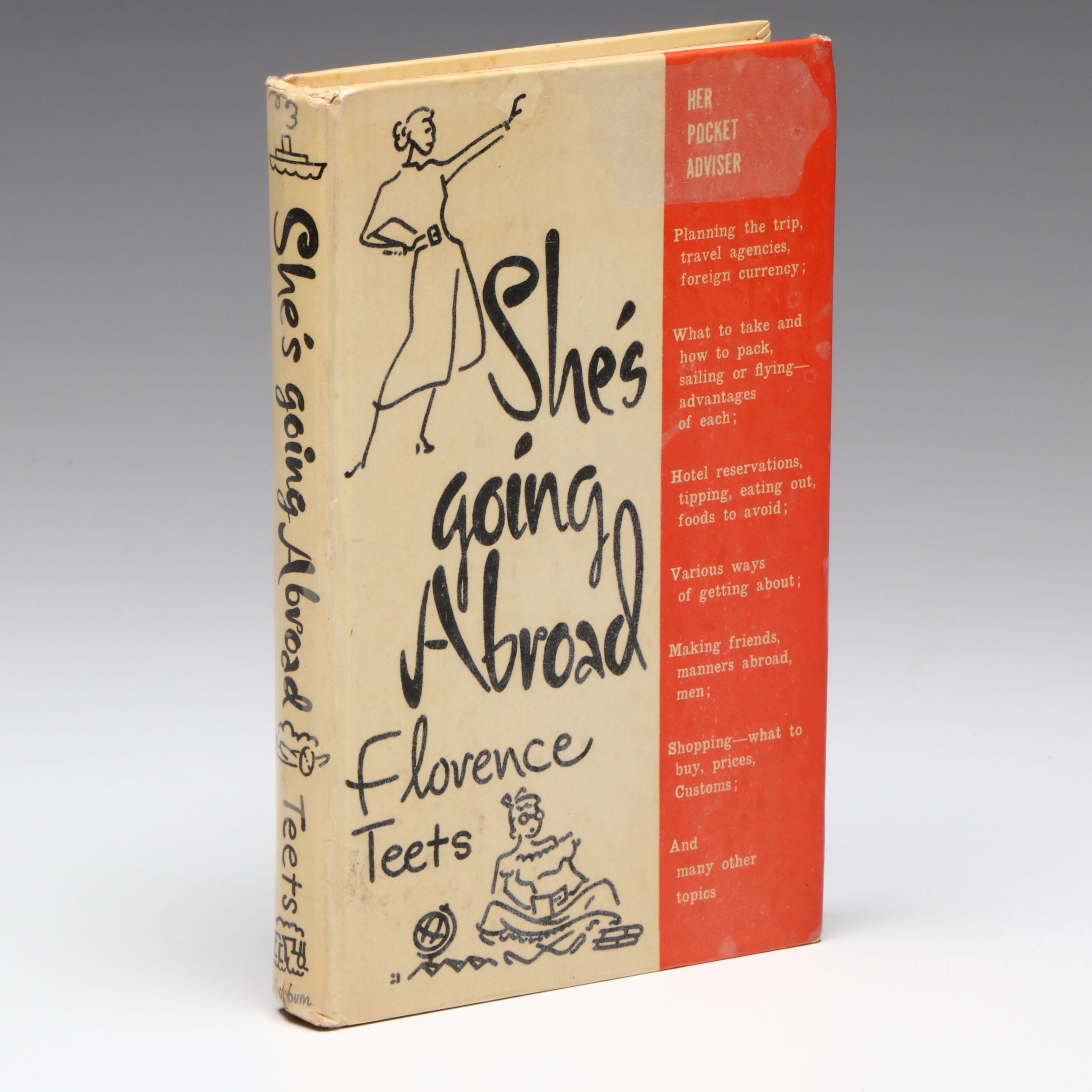 First Edition "She's Going Abroad: Her Pocket Adviser" by Florence Teets, 1953