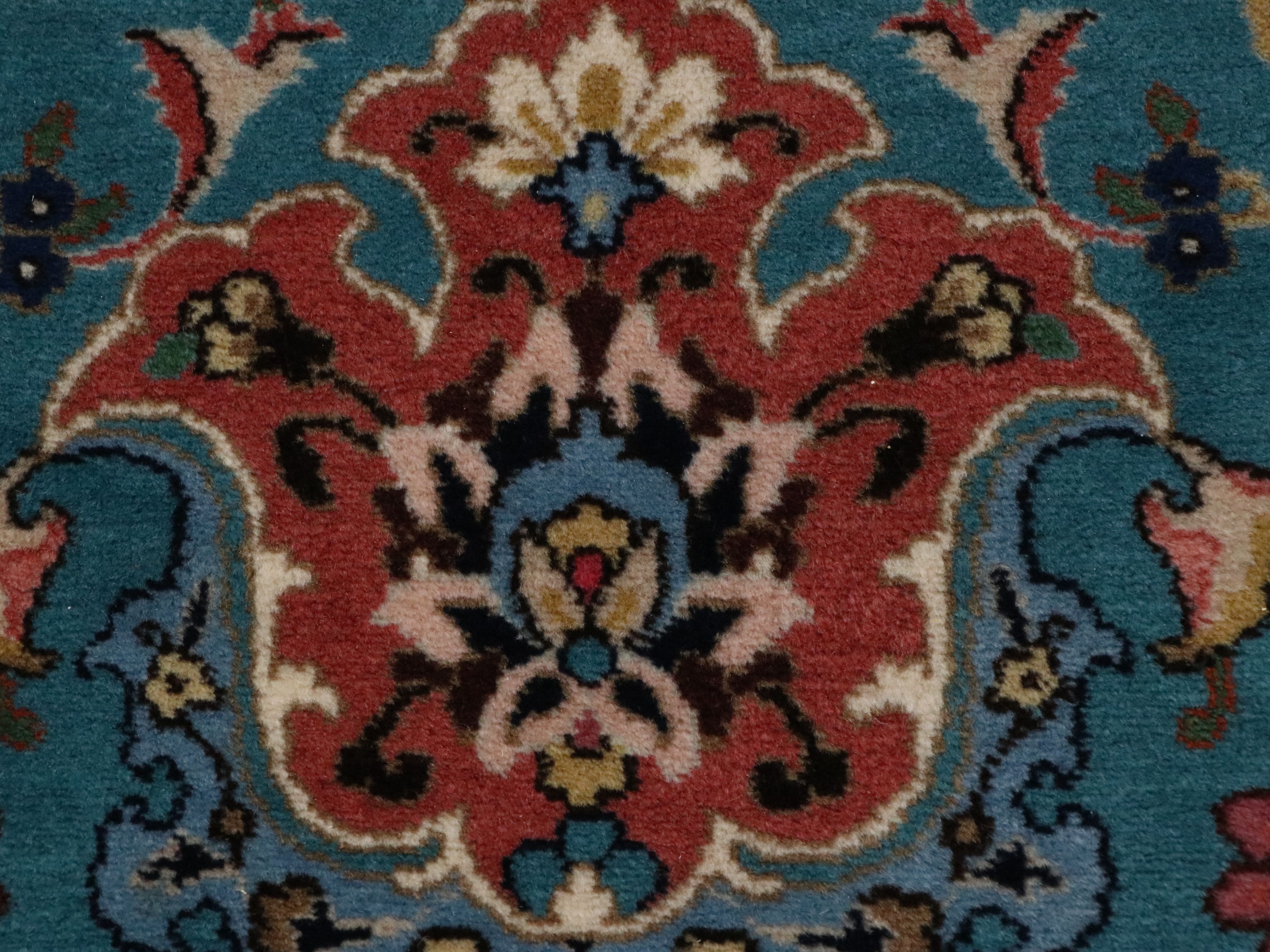 9'8 x 13'5 Hand-Knotted Persian Nain Room-Sized Rug