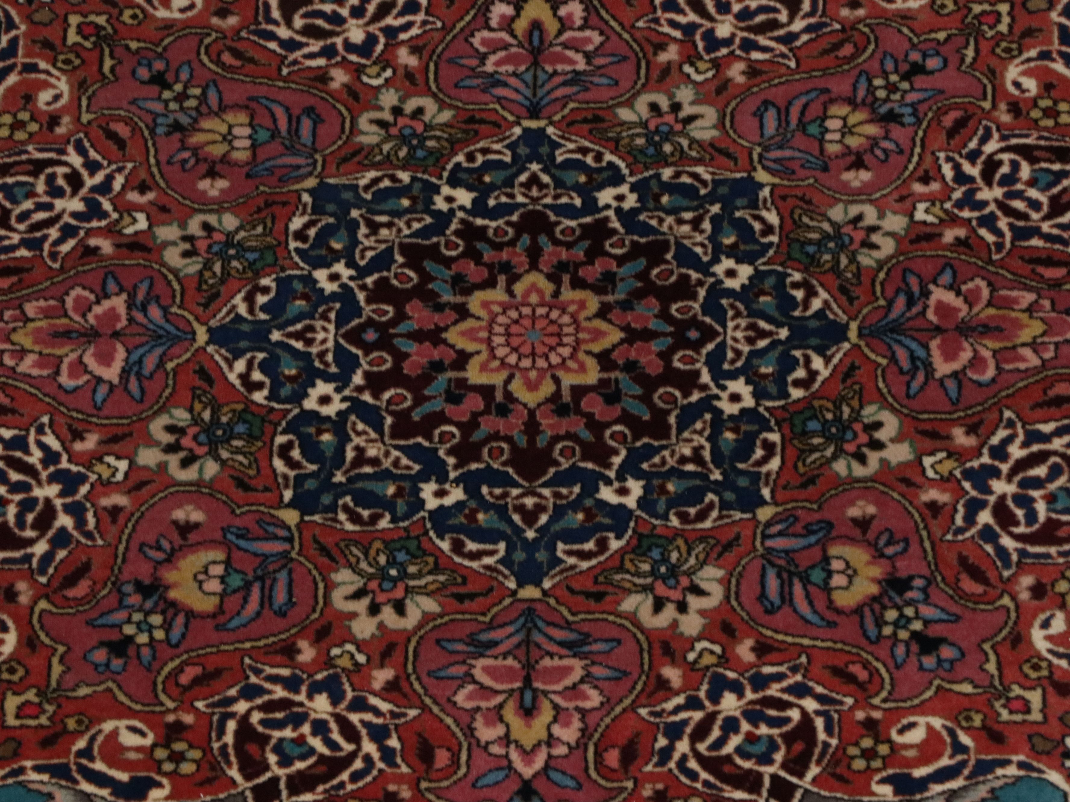 9'8 x 13'5 Hand-Knotted Persian Nain Room-Sized Rug
