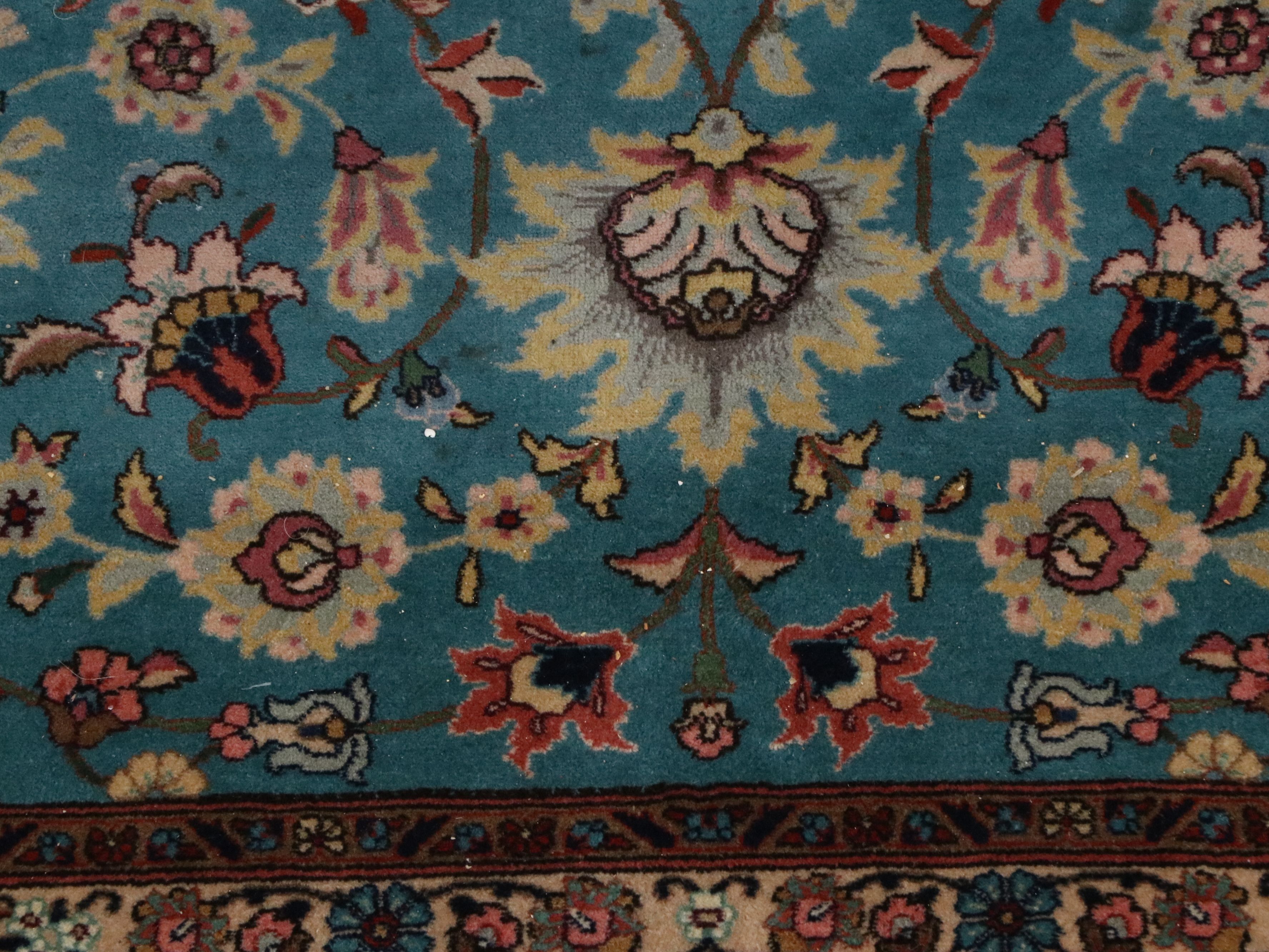 9'8 x 13'5 Hand-Knotted Persian Nain Room-Sized Rug