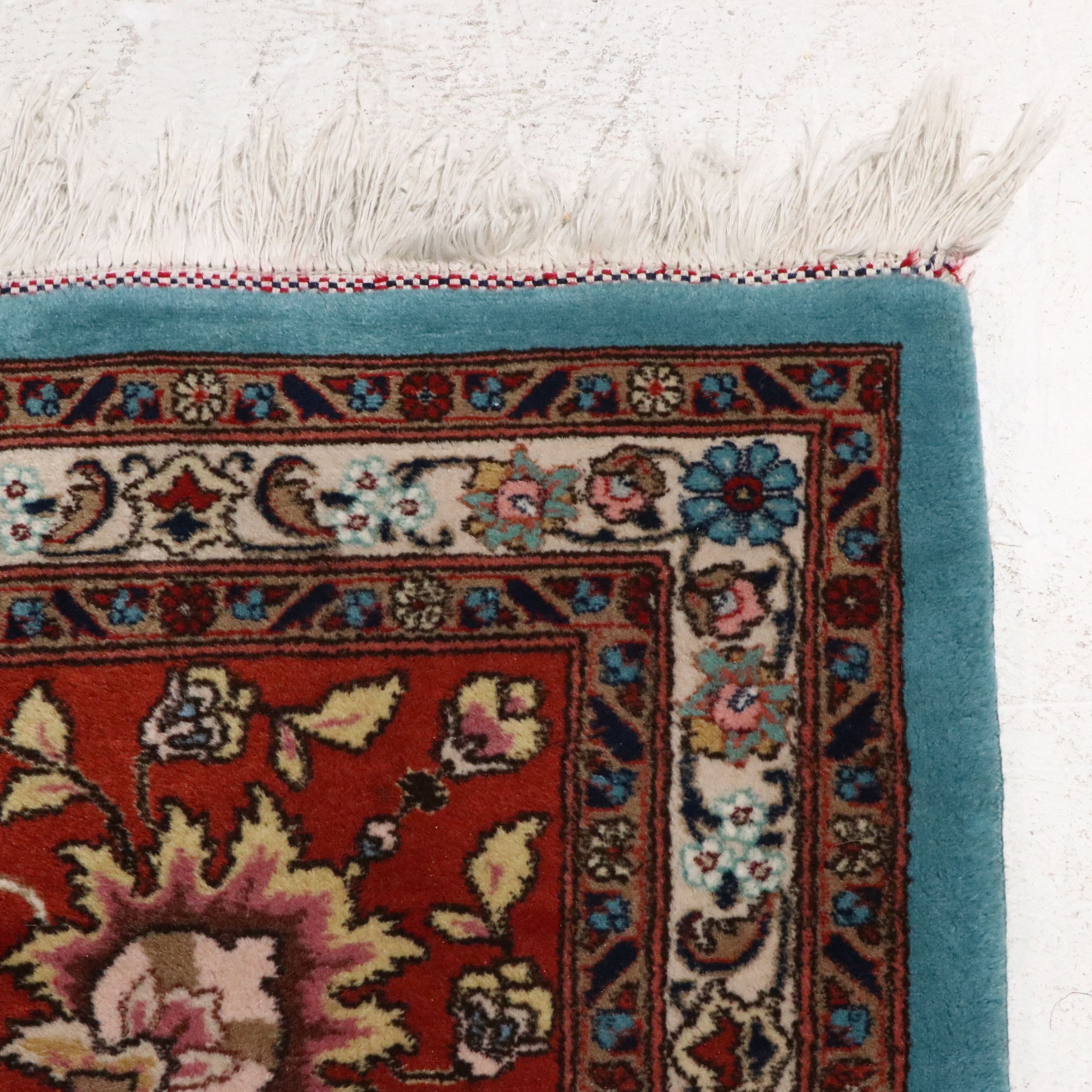 9'8 x 13'5 Hand-Knotted Persian Nain Room-Sized Rug