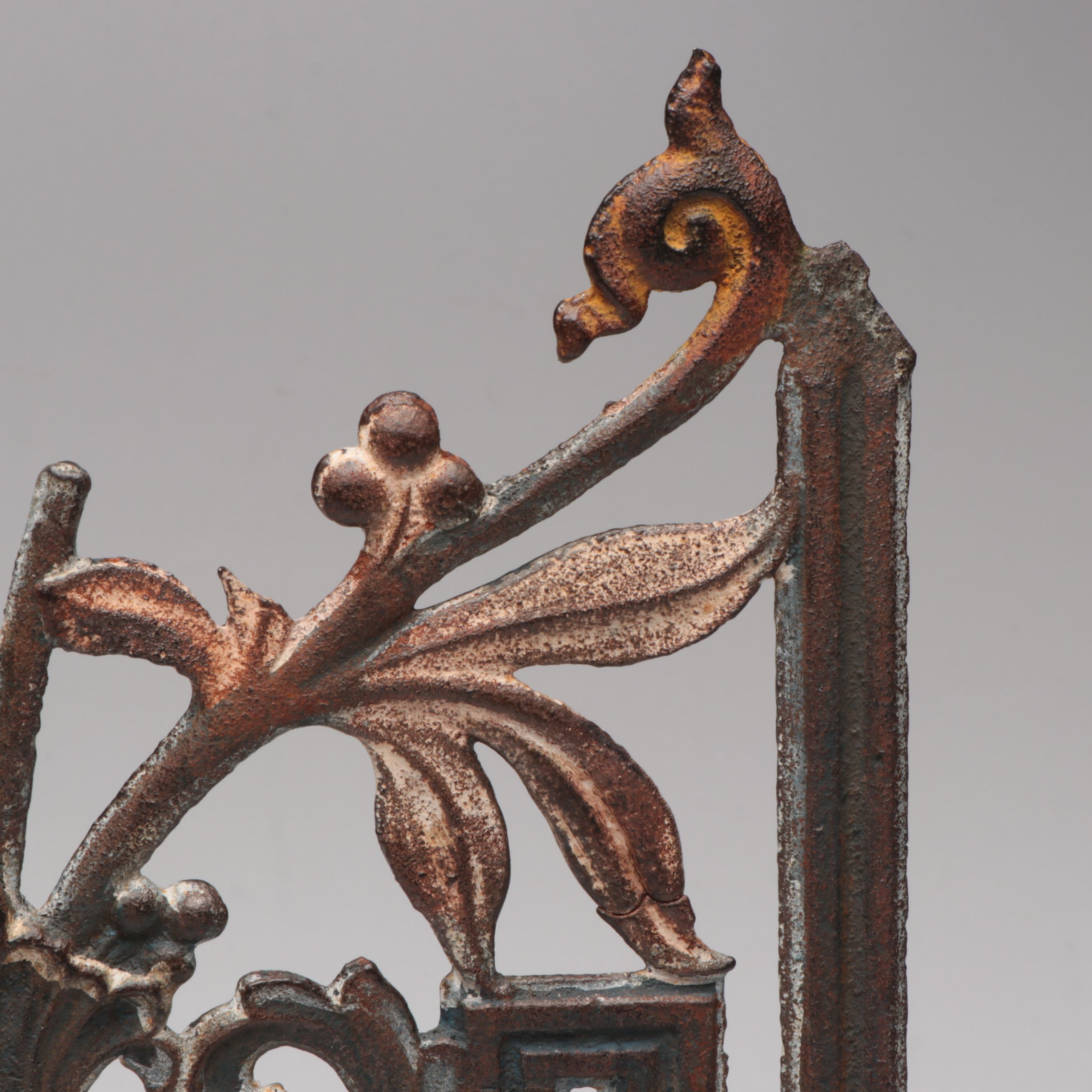 Mounted Wrought Iron Architectural Salvage