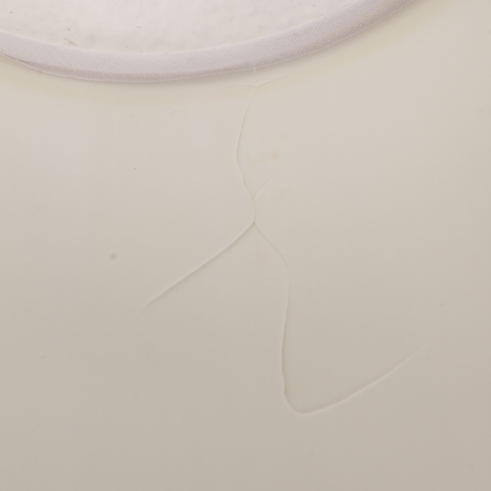 Stiffel Style Ceramic and Brass Table Lamps with Shirred Silk Shades