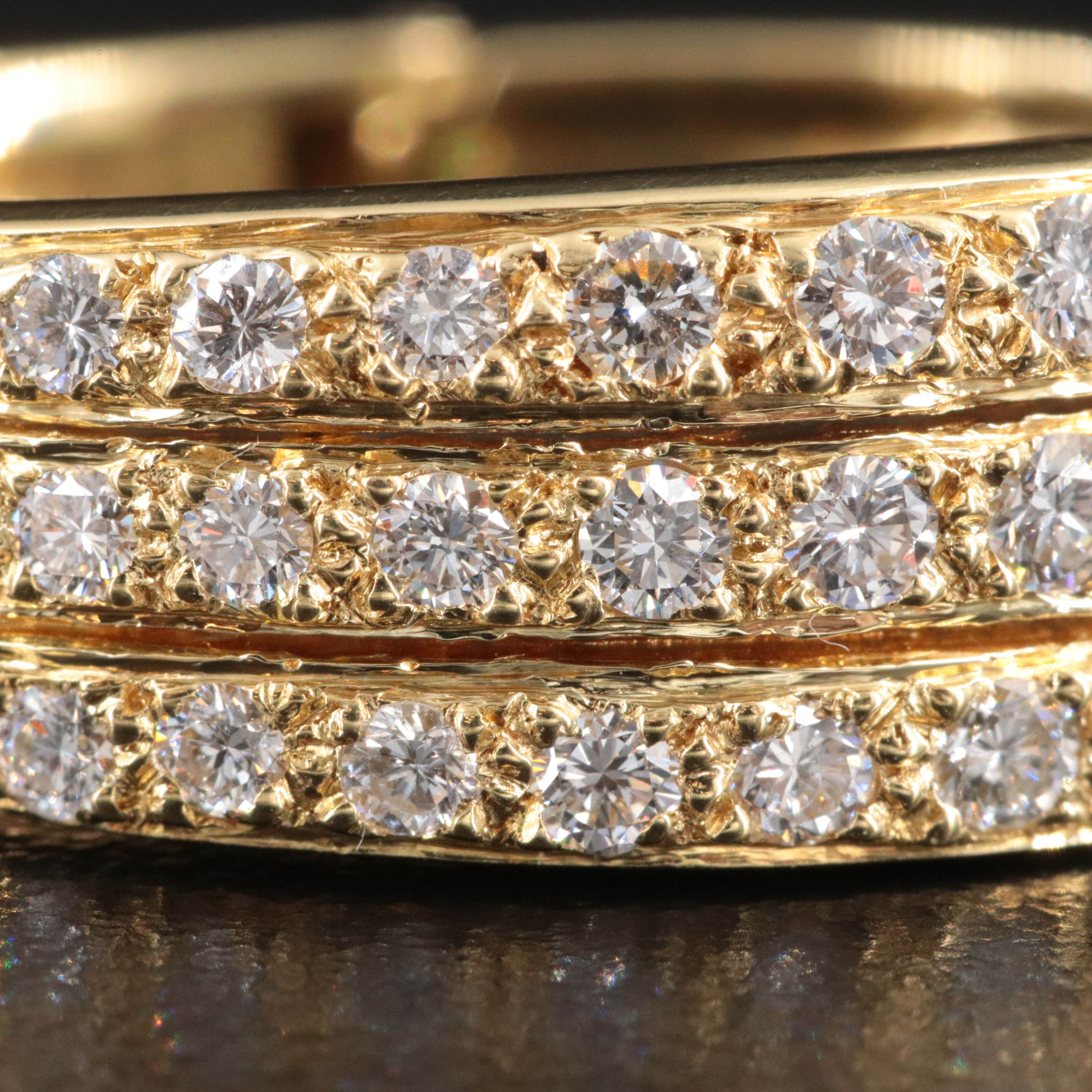 18K 2.50 CTW Diamond Hoop Earrings