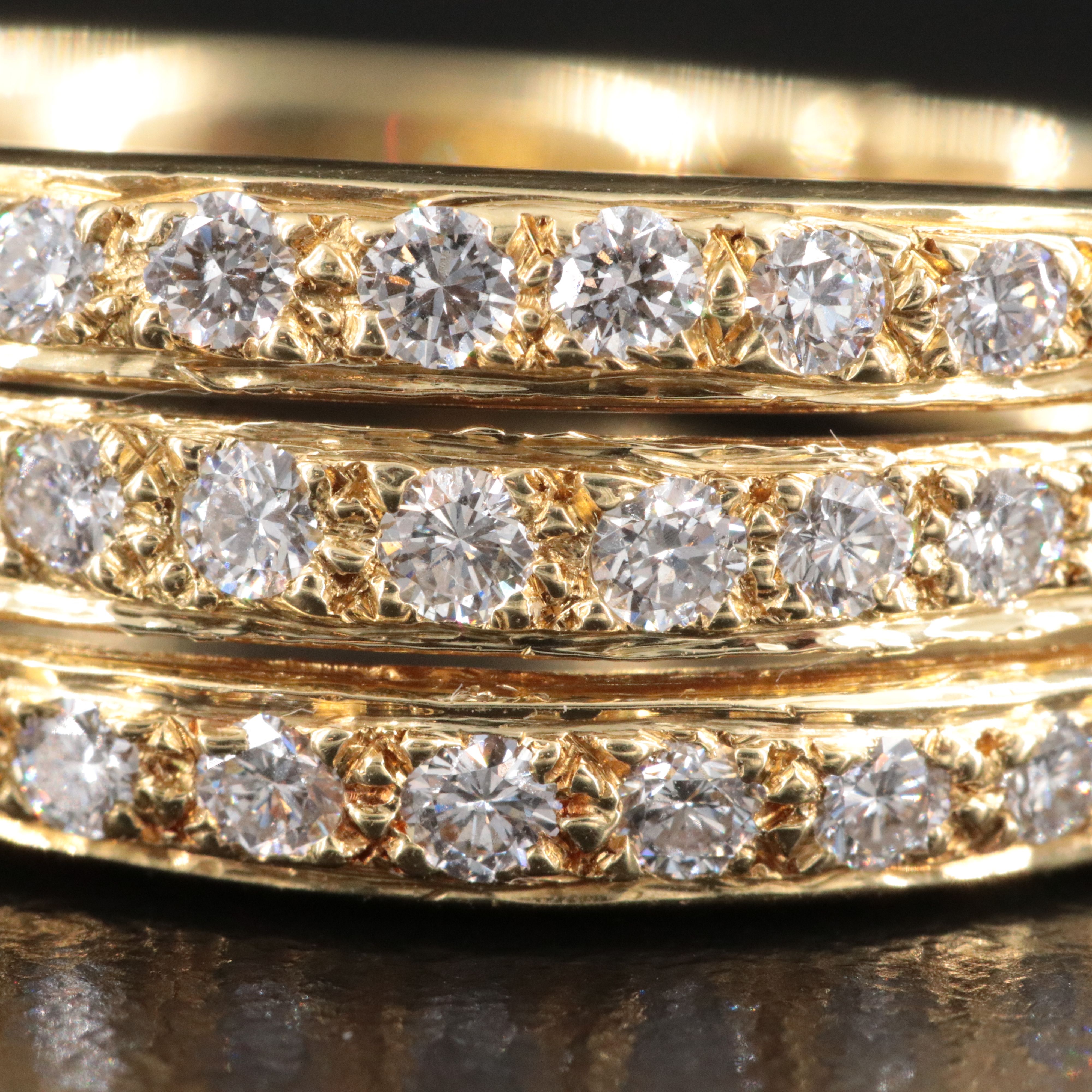 18K 2.50 CTW Diamond Hoop Earrings