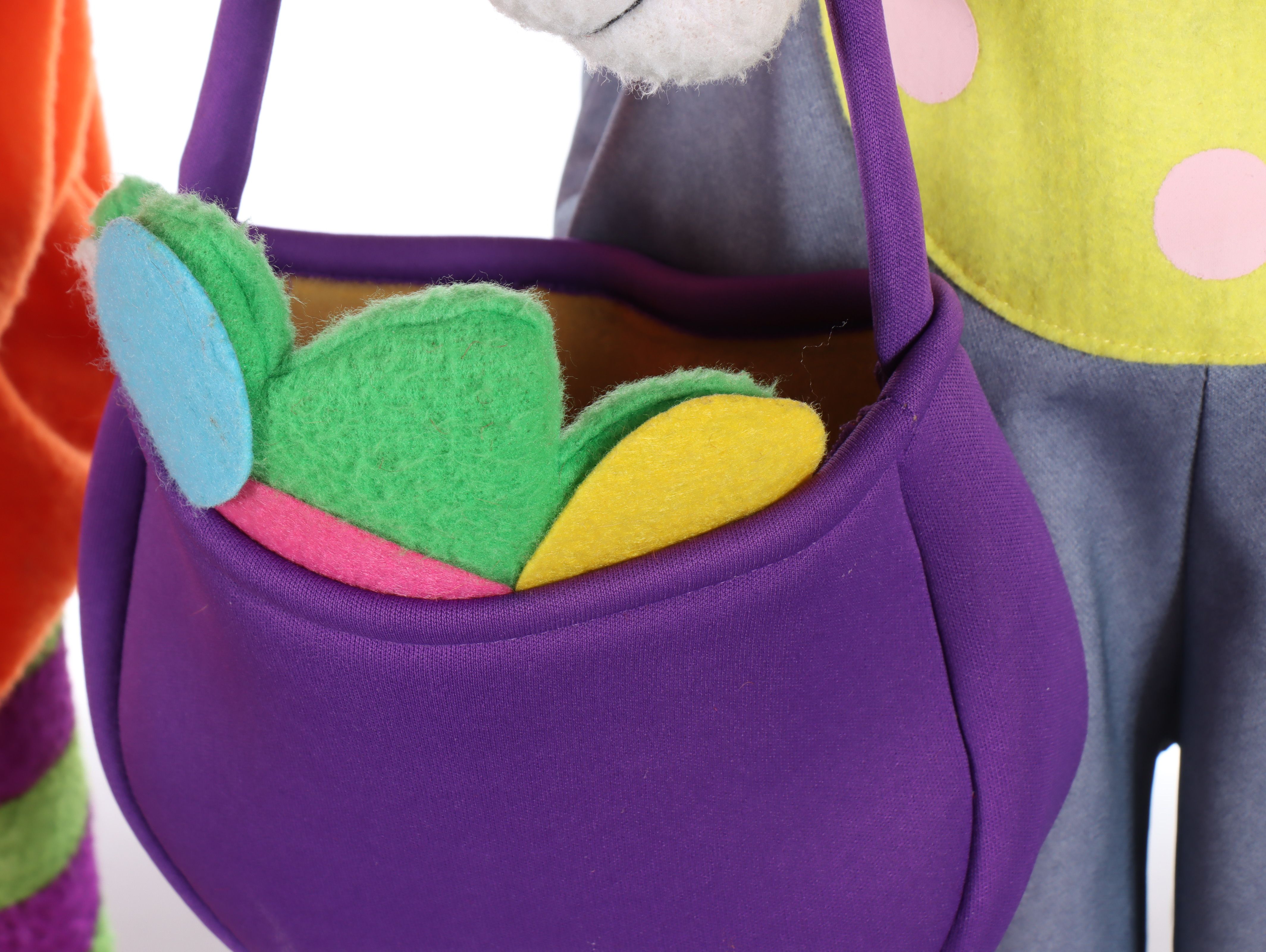 Anthropomorphic Easter Rabbit and Other Fabric Halloween Decorations