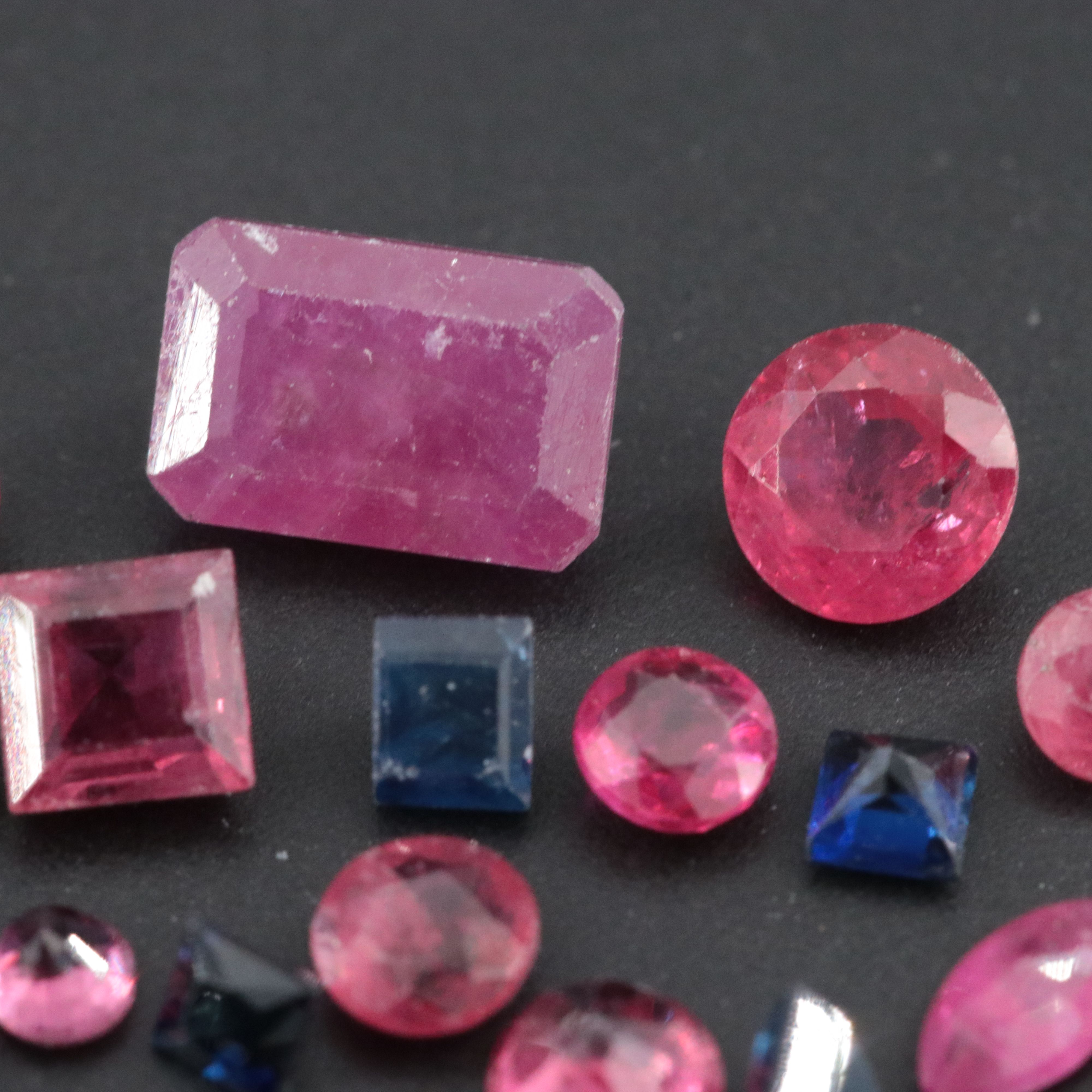 Loose 4.96 CTW Rubies and Sapphires