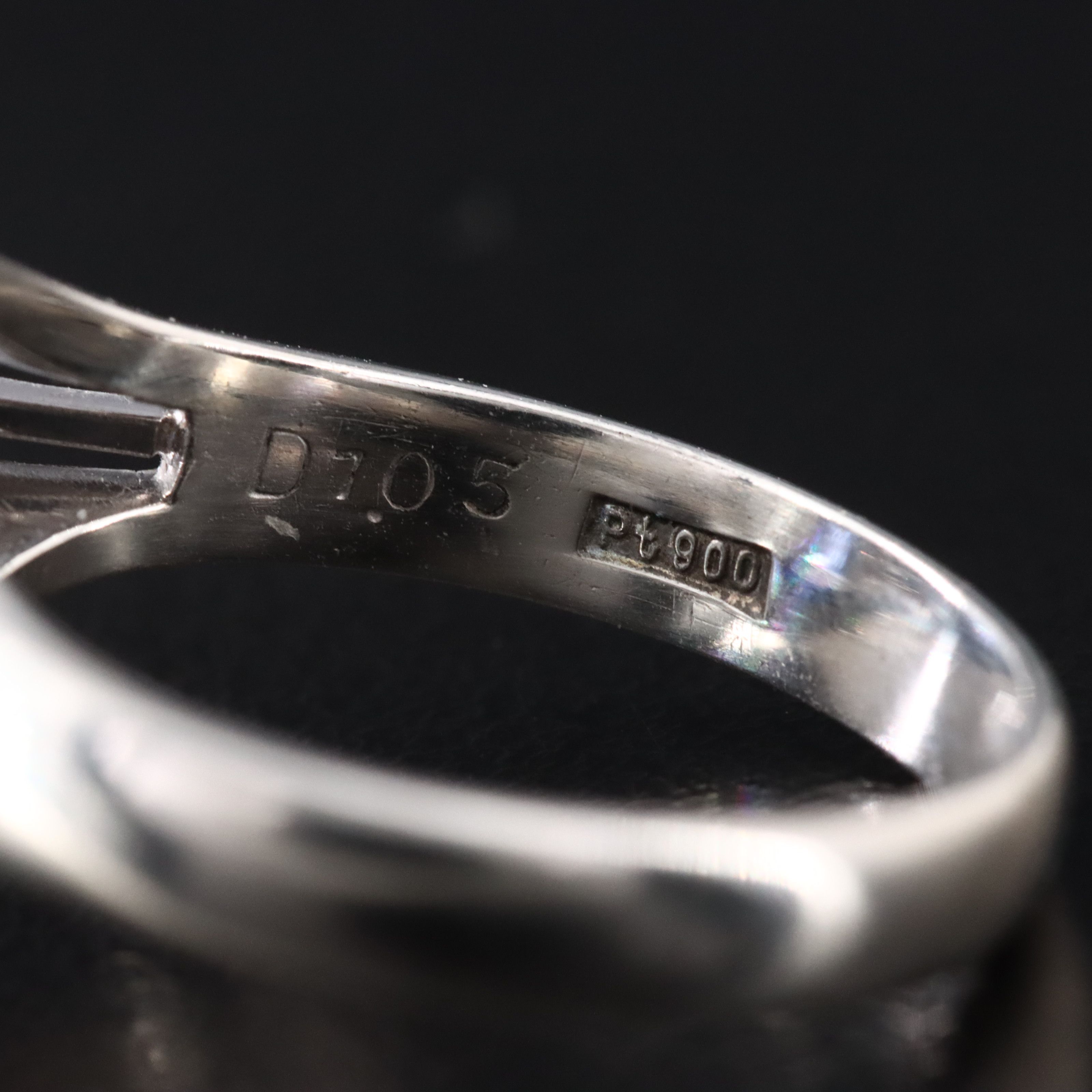 Platinum Tanzanite and Diamond Ballerina Ring