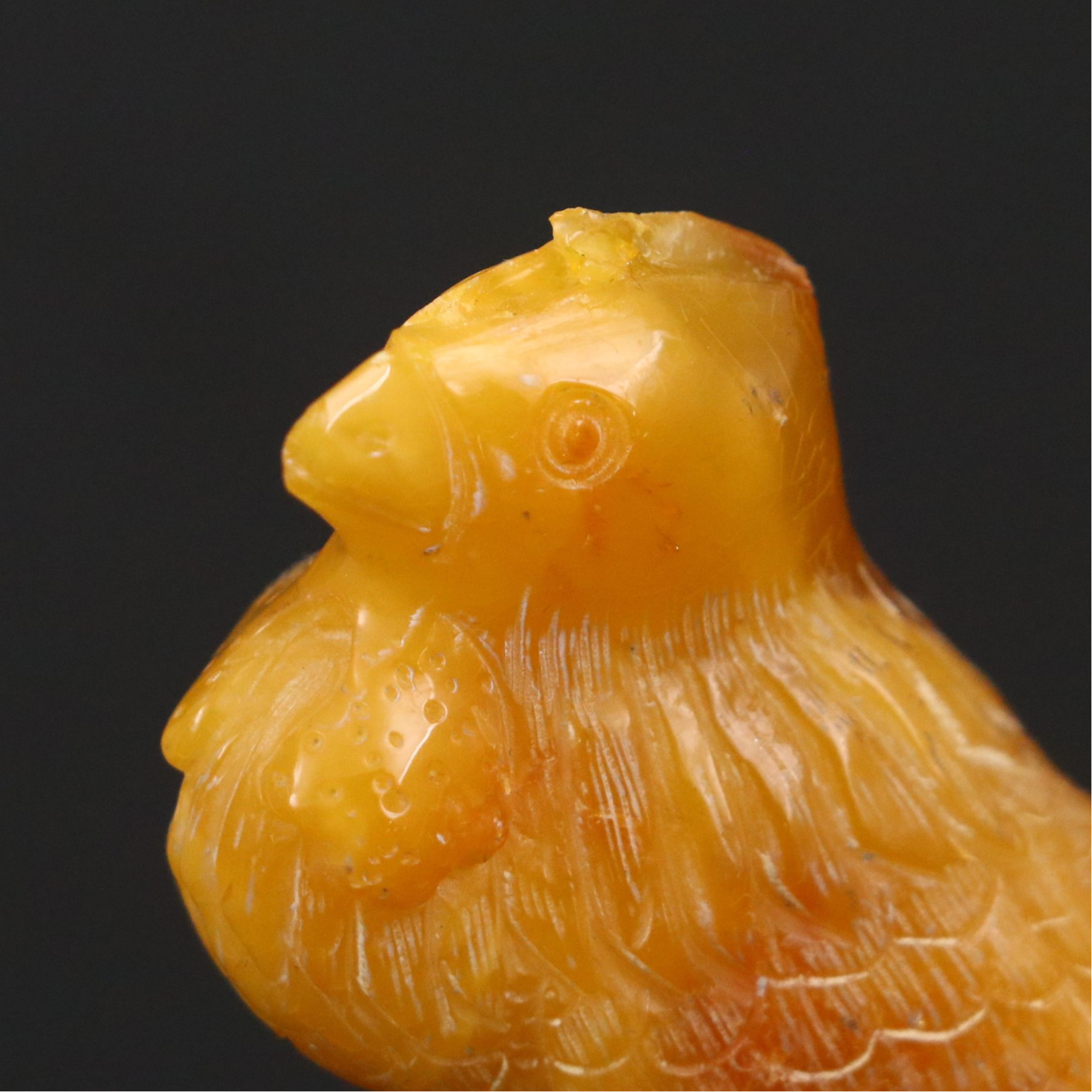 Chinese Carved Mutton Fat Amber Horse, Cat and Other Animals