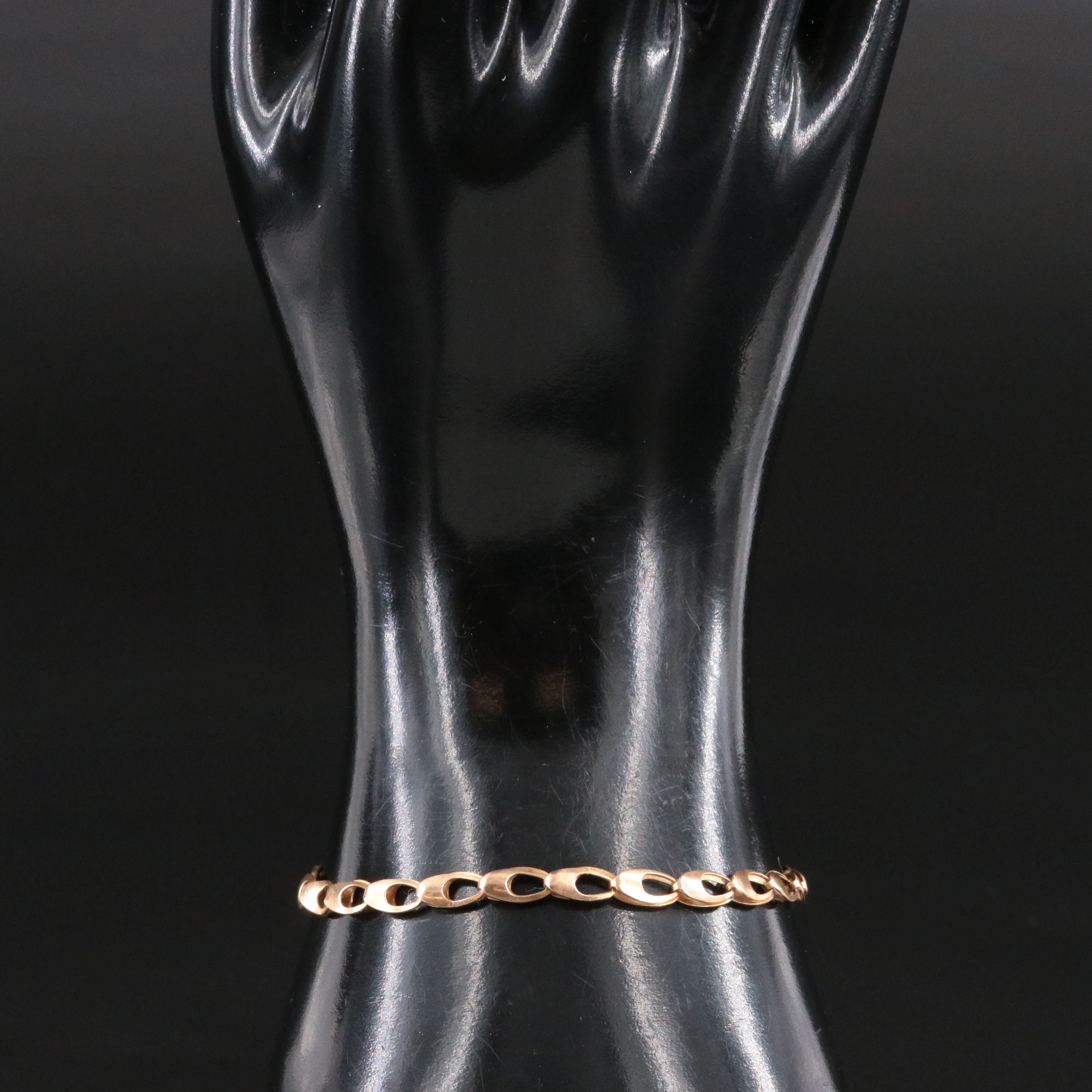 14K Fancy Link Bracelet