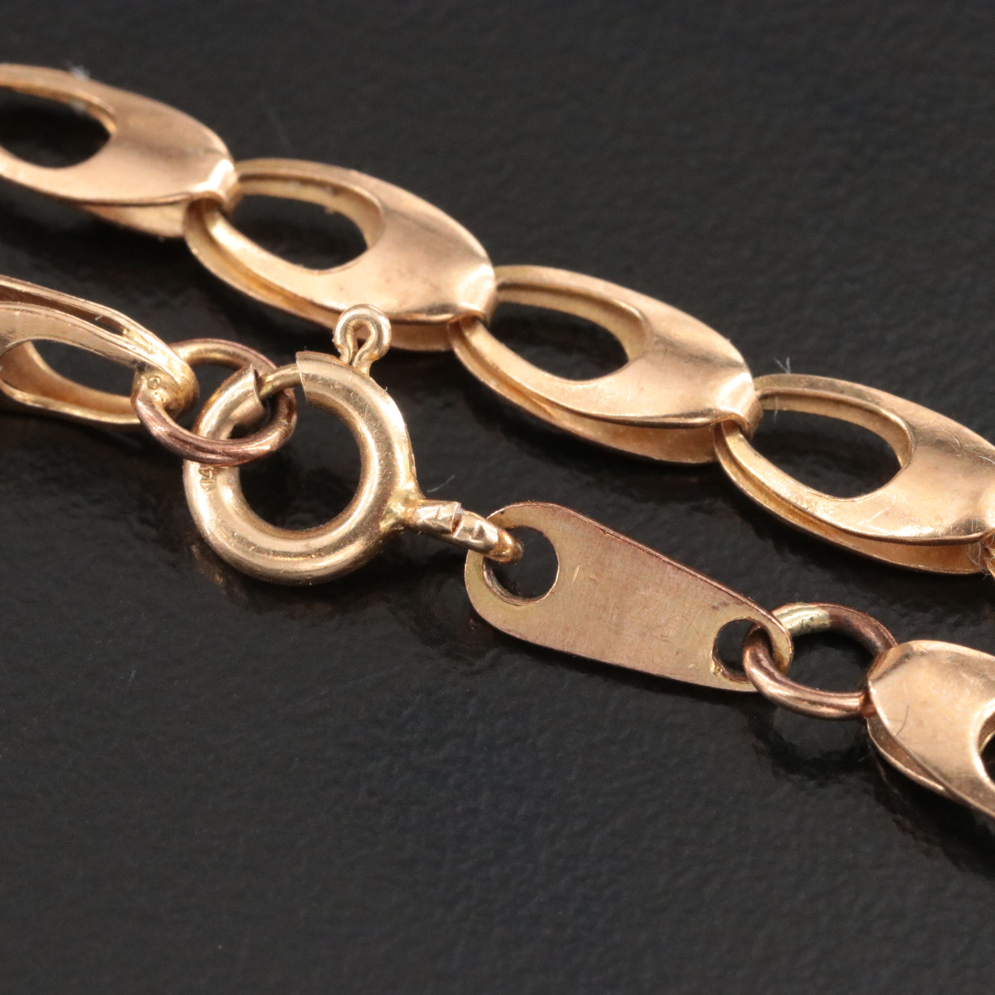 14K Fancy Link Bracelet