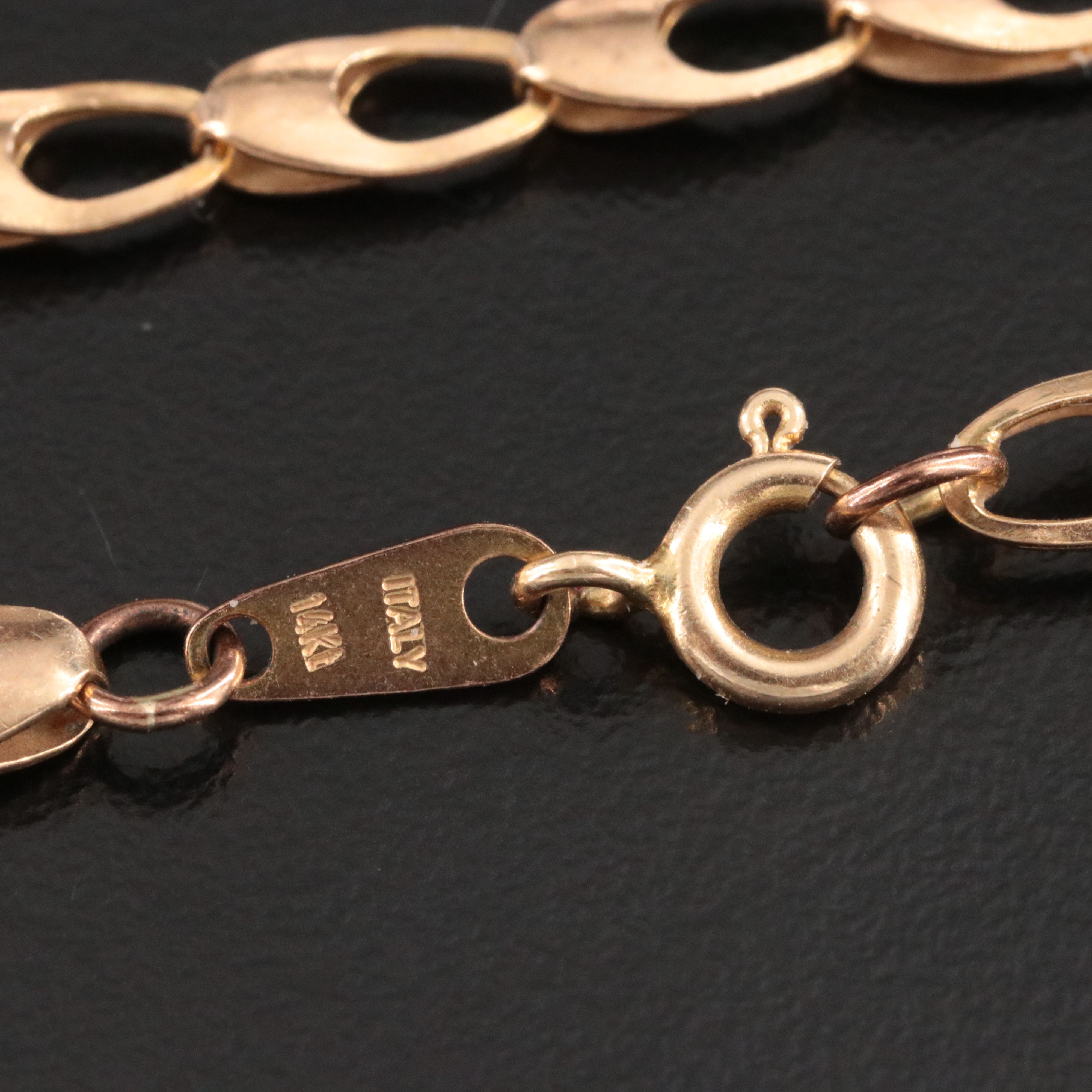 14K Fancy Link Bracelet