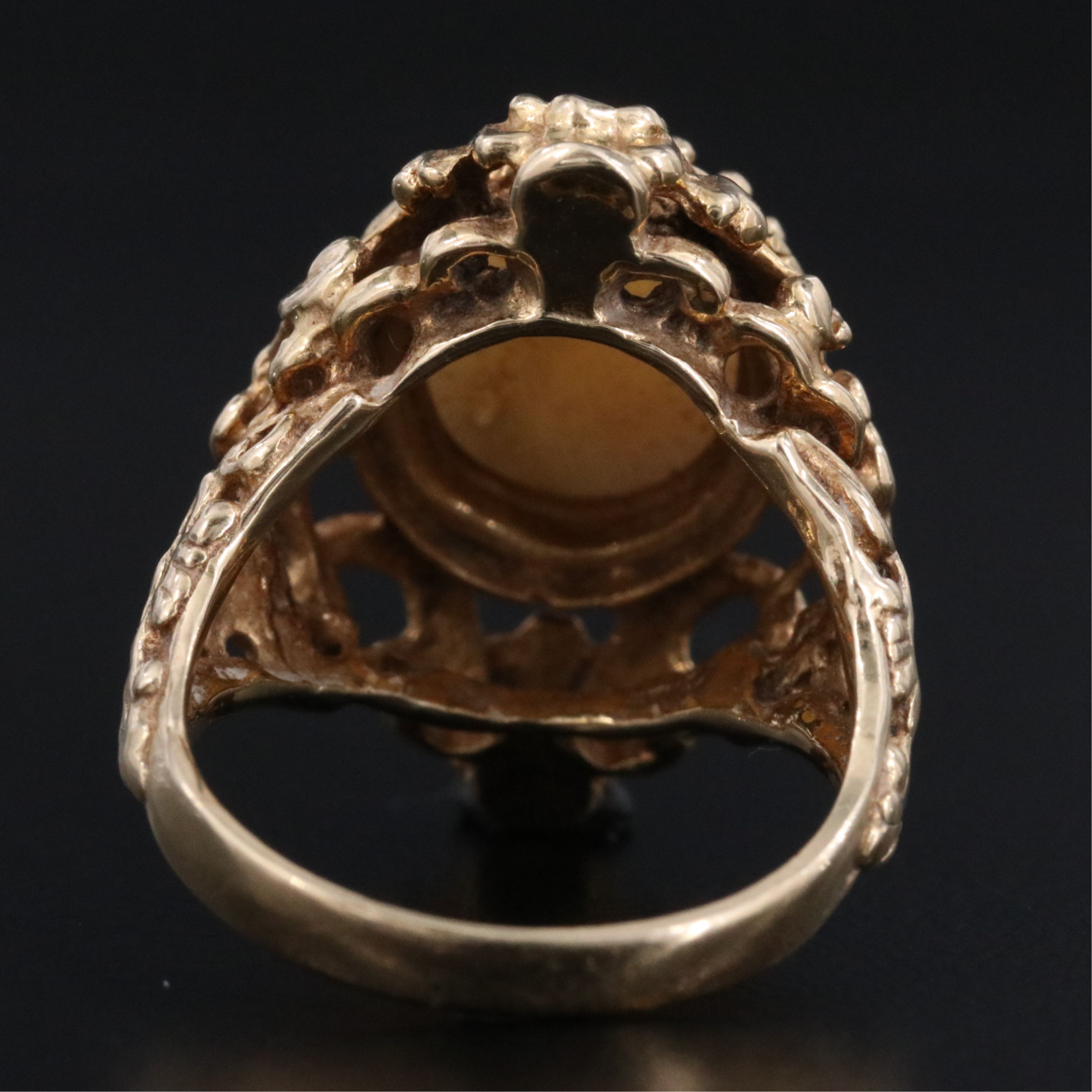 14K Coral Ring
