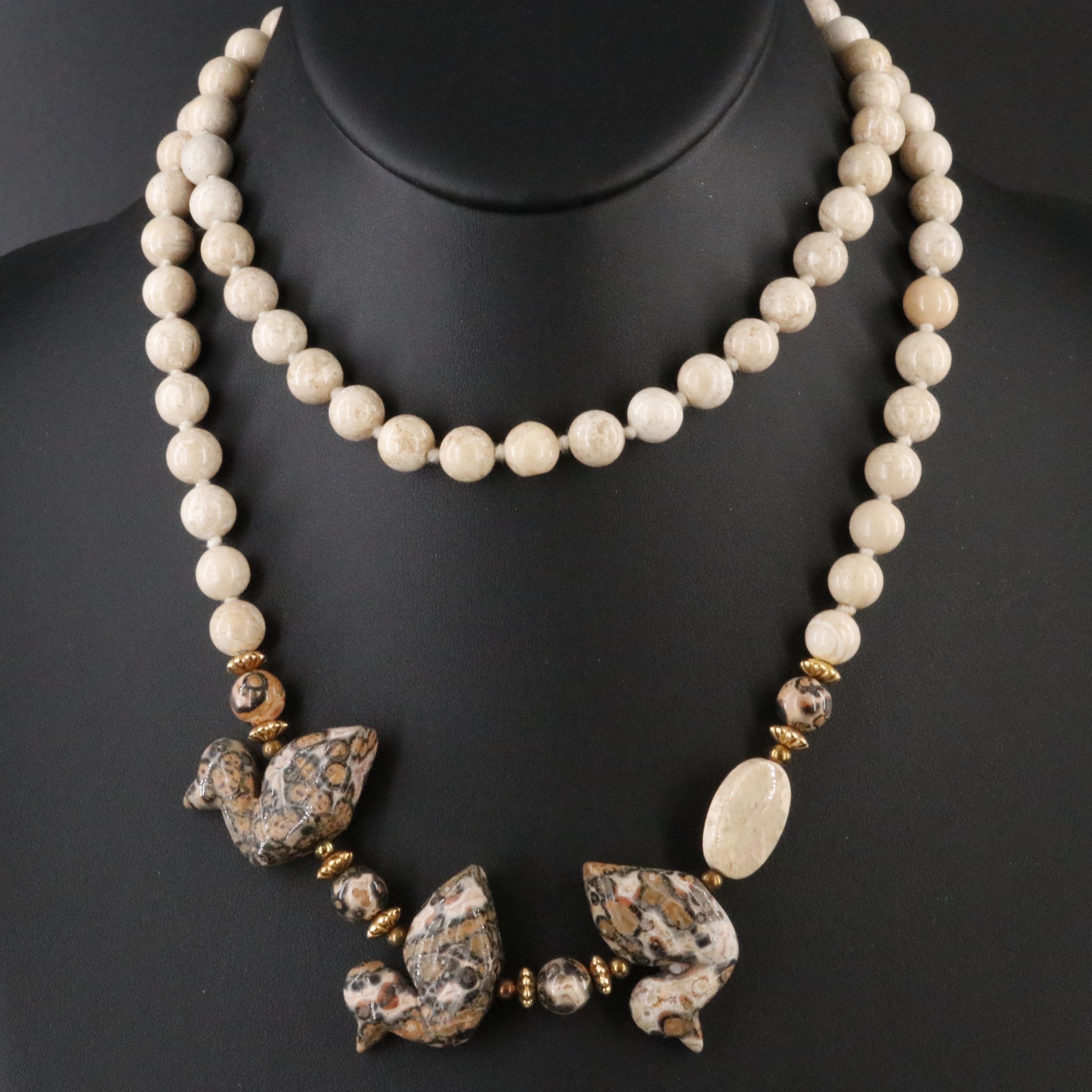 Carved Jasper Necklace