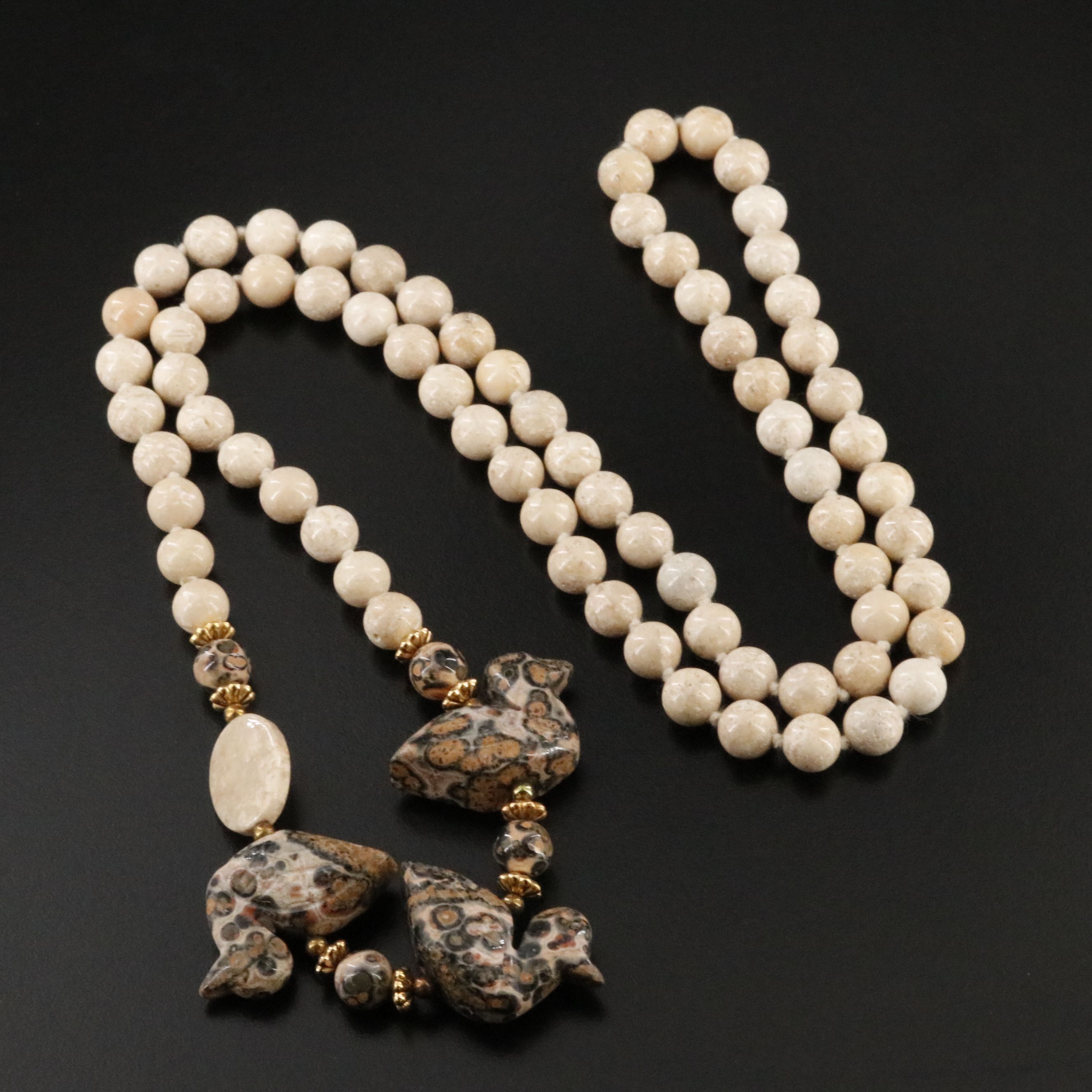 Carved Jasper Necklace