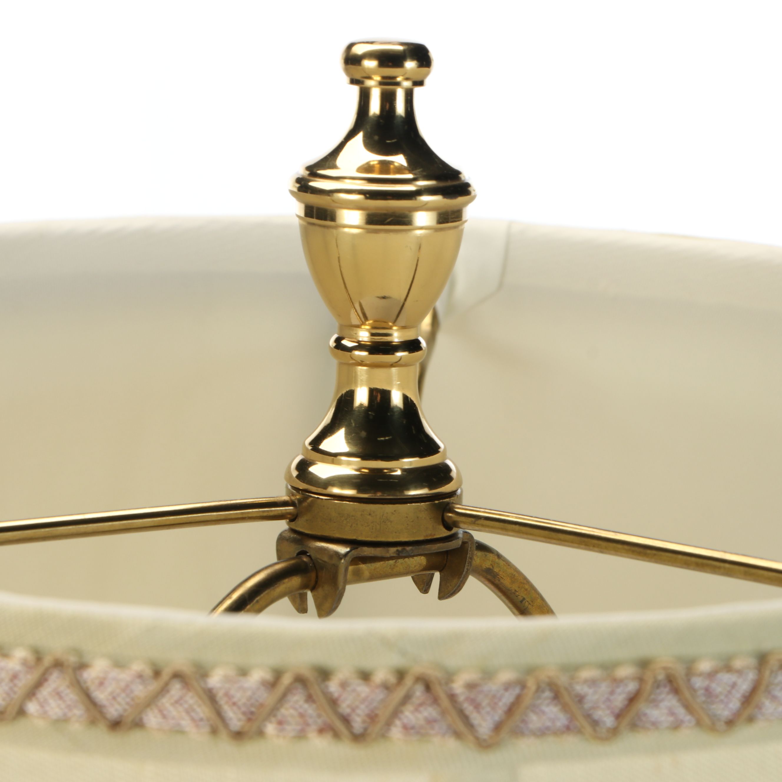 Chinoiserie Panel-Decorated Ginger Jar Table Lamp with Silk Shade