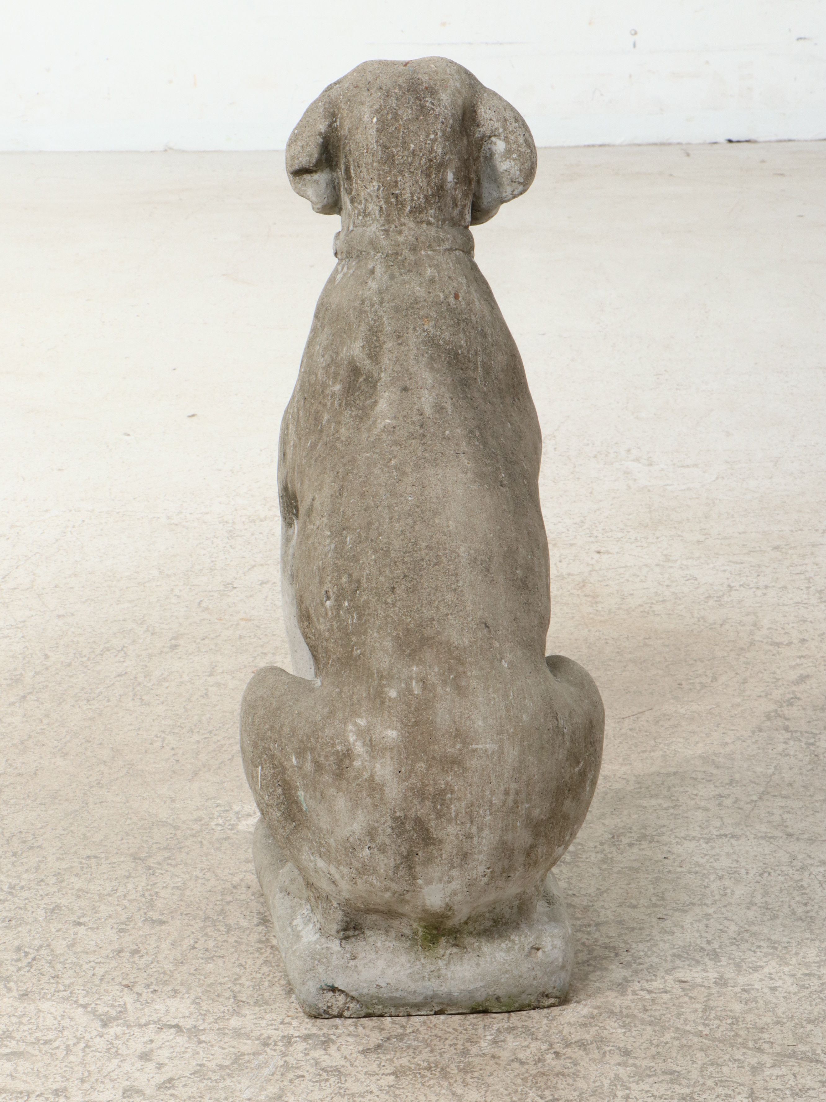 Concrete Sitting Dog Garden Statue
