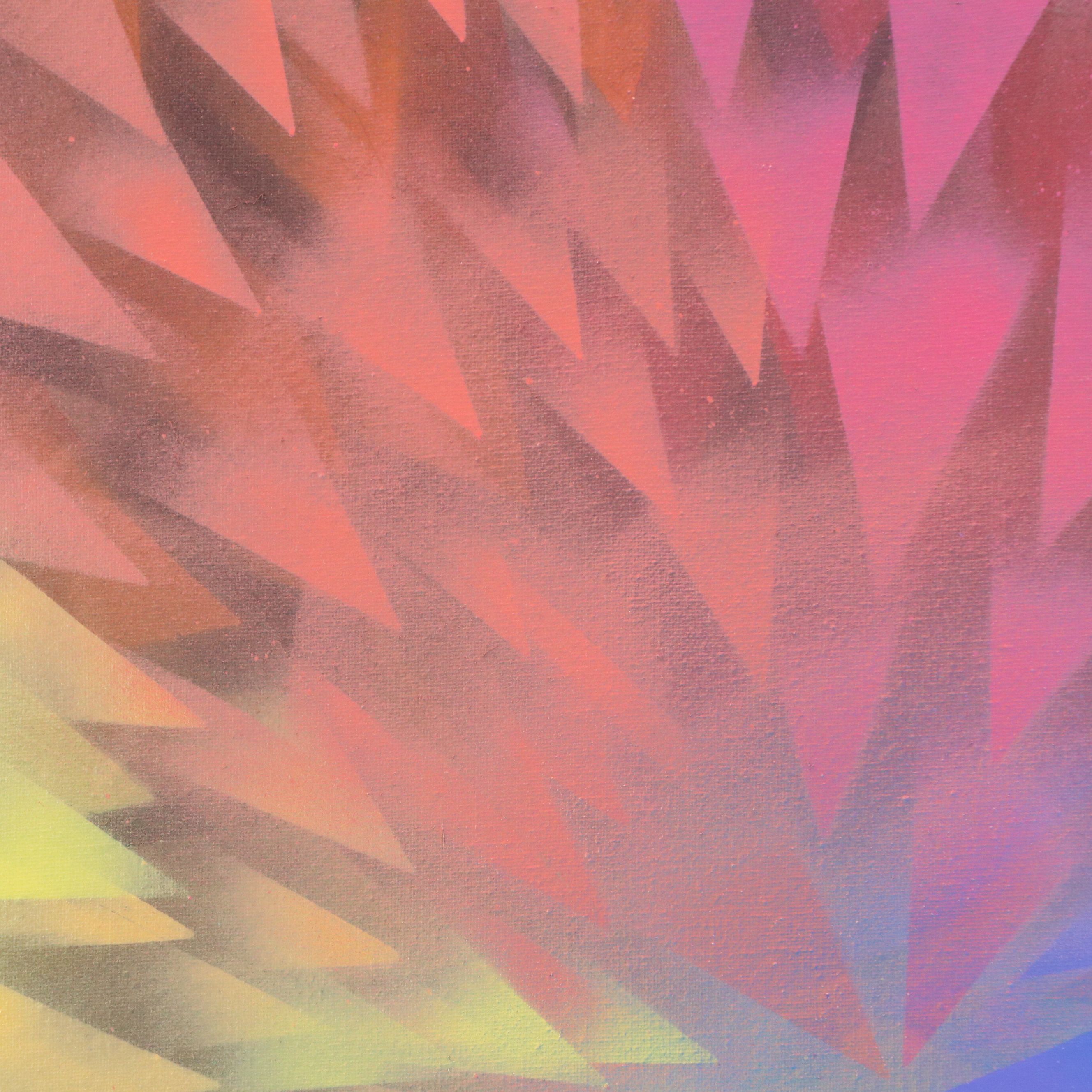 Jason Michael Durham Abstract Mixed Media Painting "Where All Colors Meet," 2025