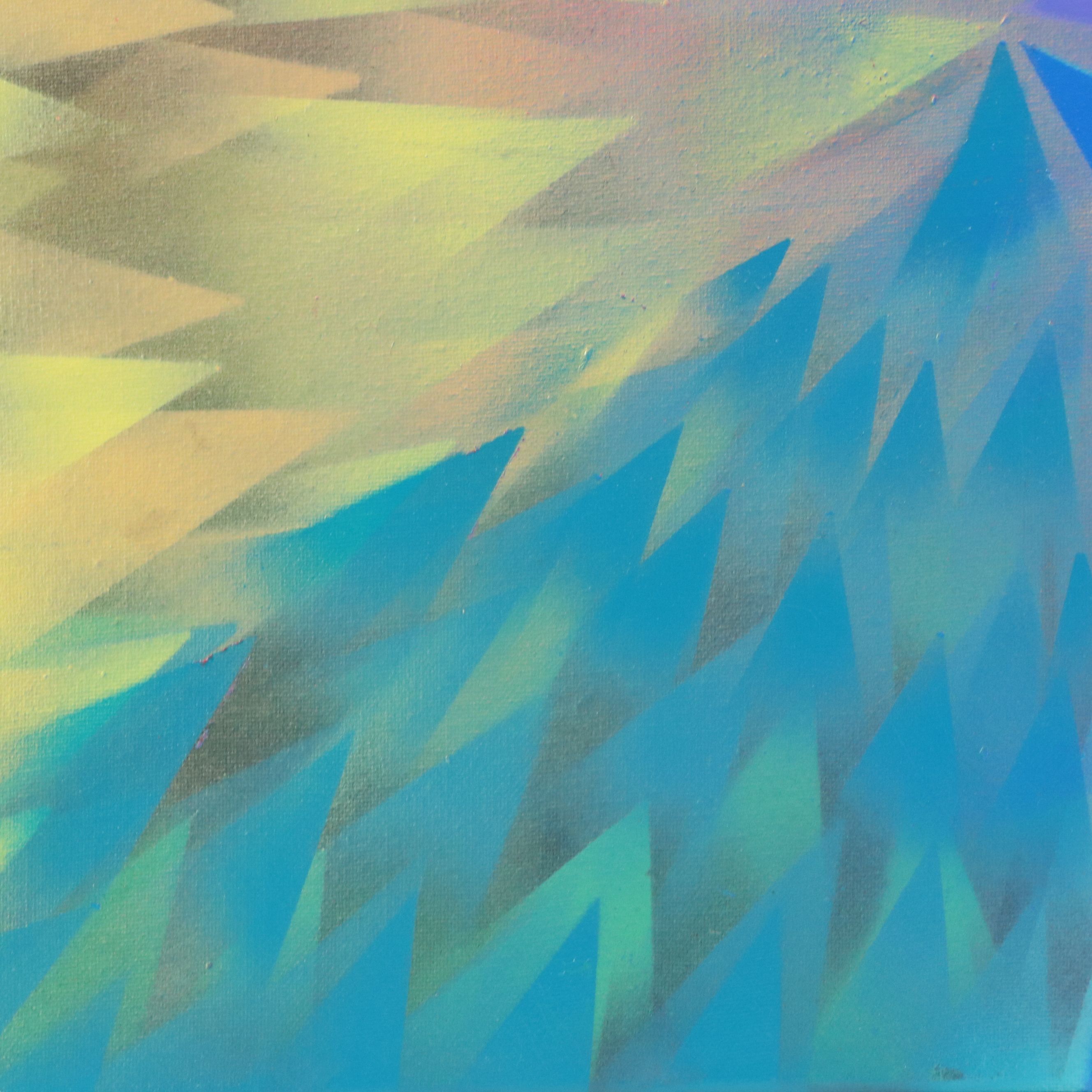 Jason Michael Durham Abstract Mixed Media Painting "Where All Colors Meet," 2025