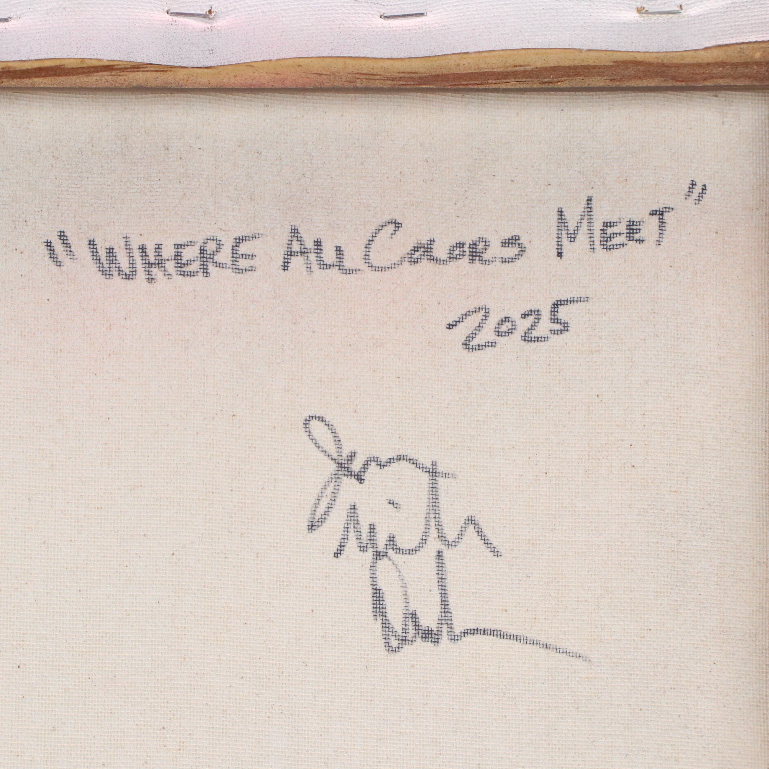 Jason Michael Durham Abstract Mixed Media Painting "Where All Colors Meet," 2025