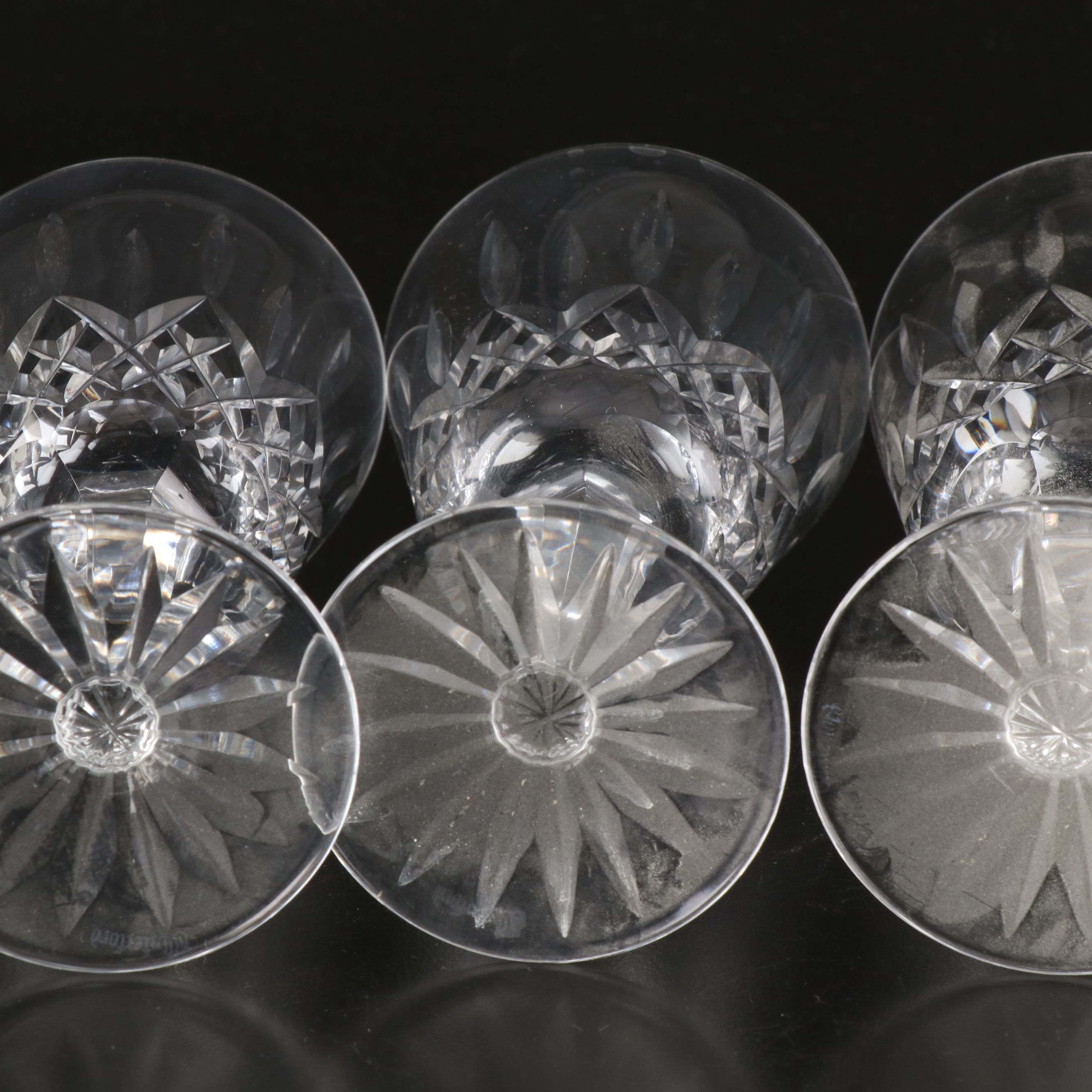 Waterford "Lismore" Crystal Claret Wine Glasses