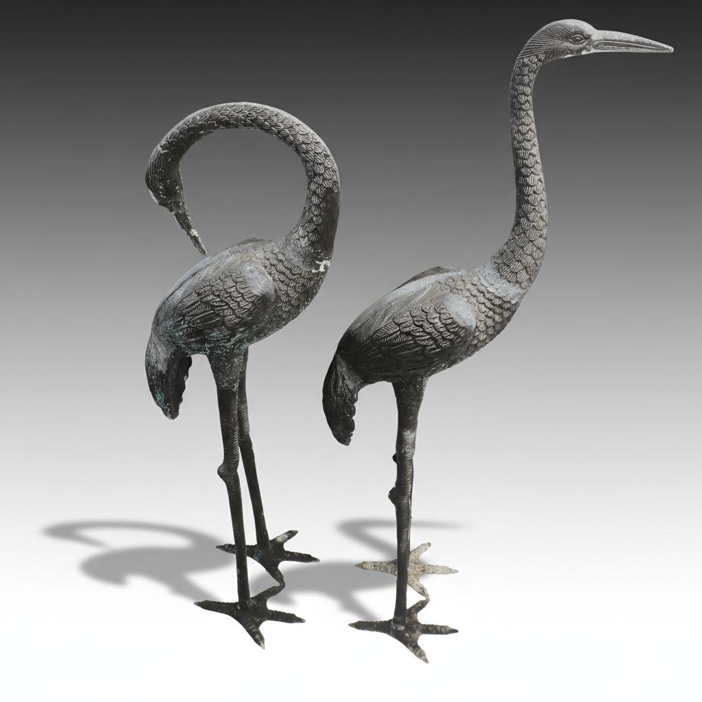 Garden Crane Sculptures