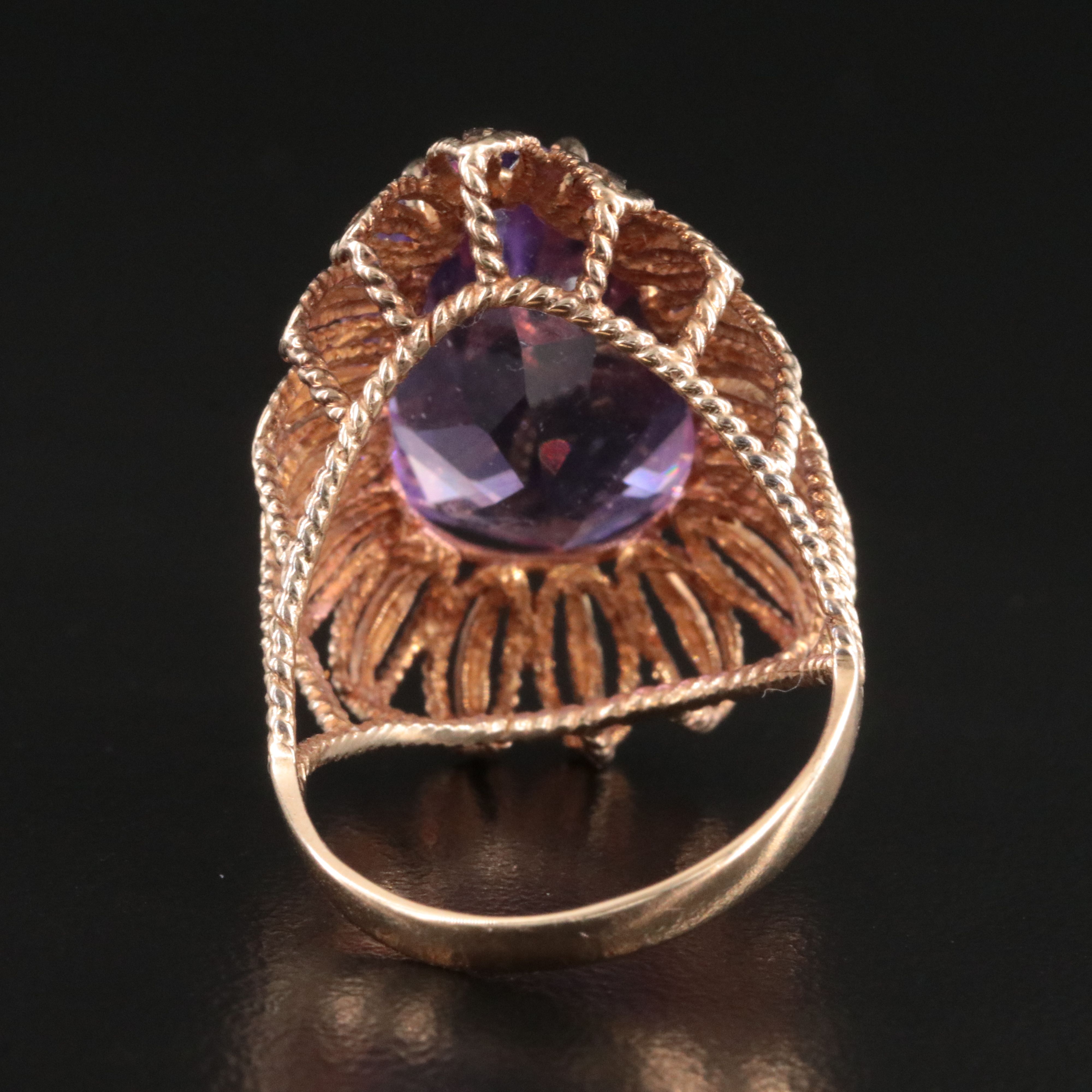 10K 11.05 CT Amethyst Ring