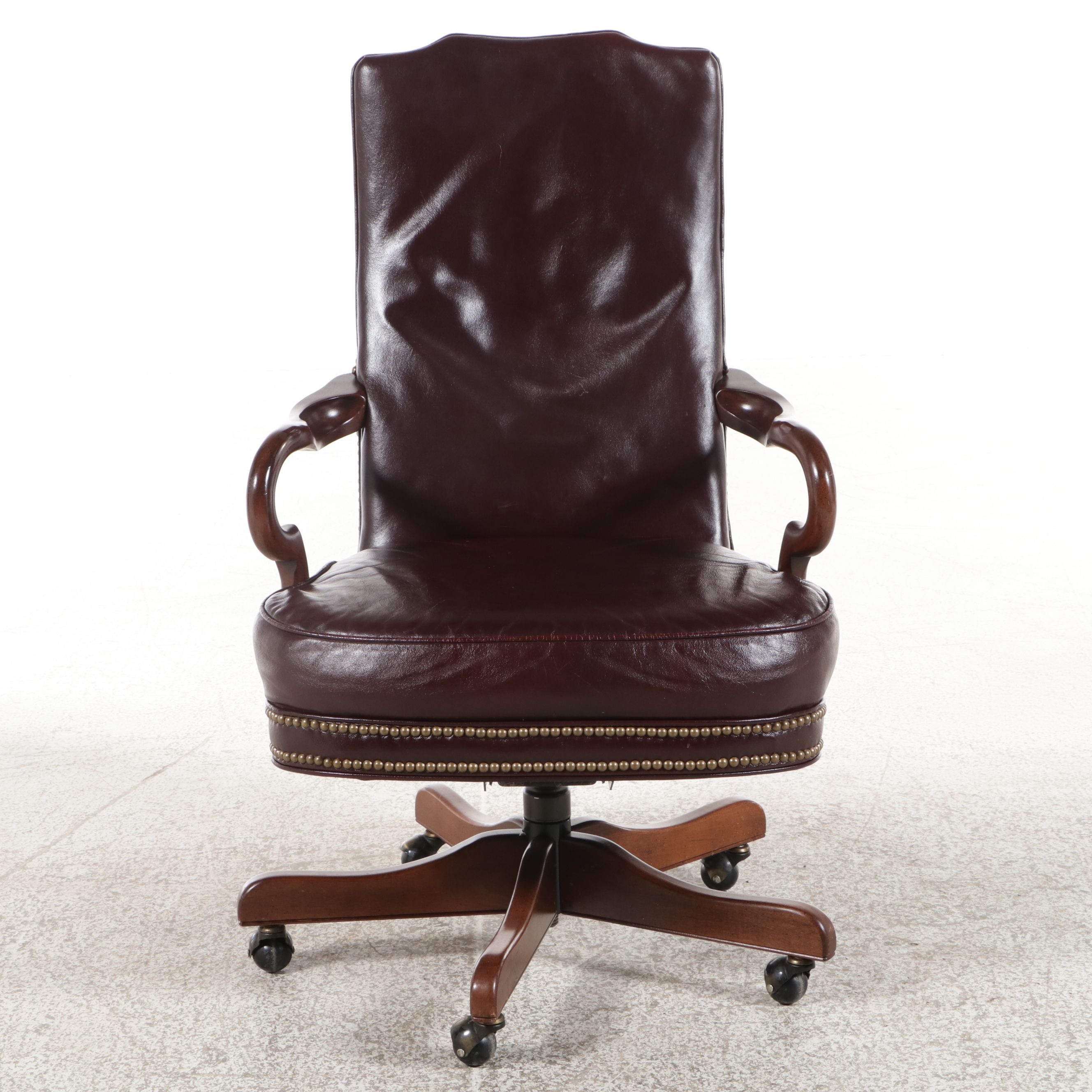 High Point Furniture Industries "Monique" Leather Executive Desk Chair