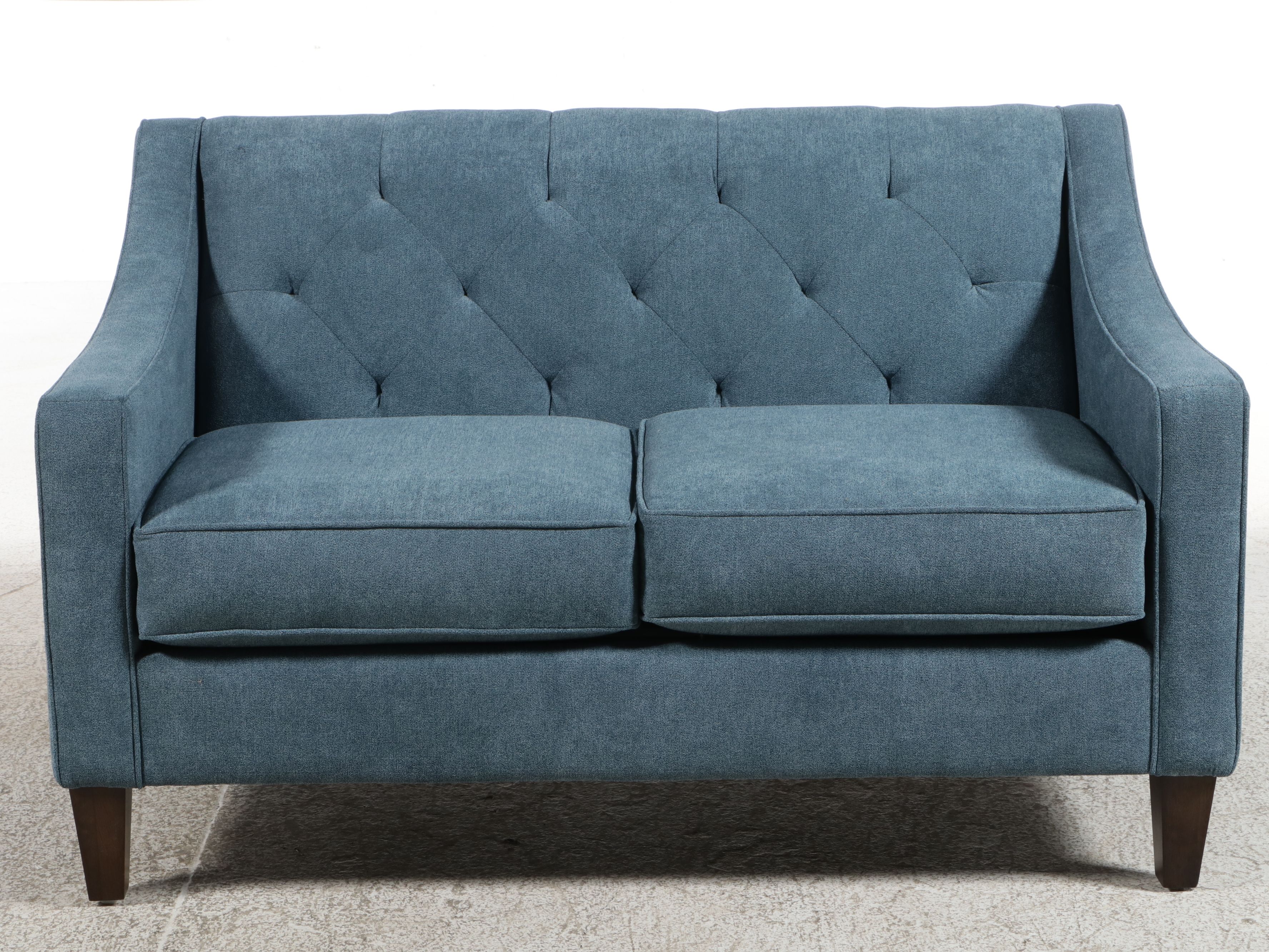 MaxHOME Contemporary Tufted Upholstered Loveseat