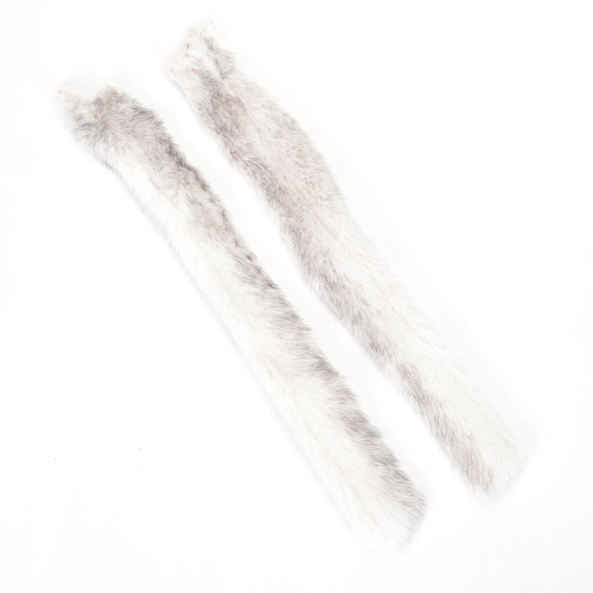 Cross Mink Fur Excess Panels with Mahogany Mink Fur Collar