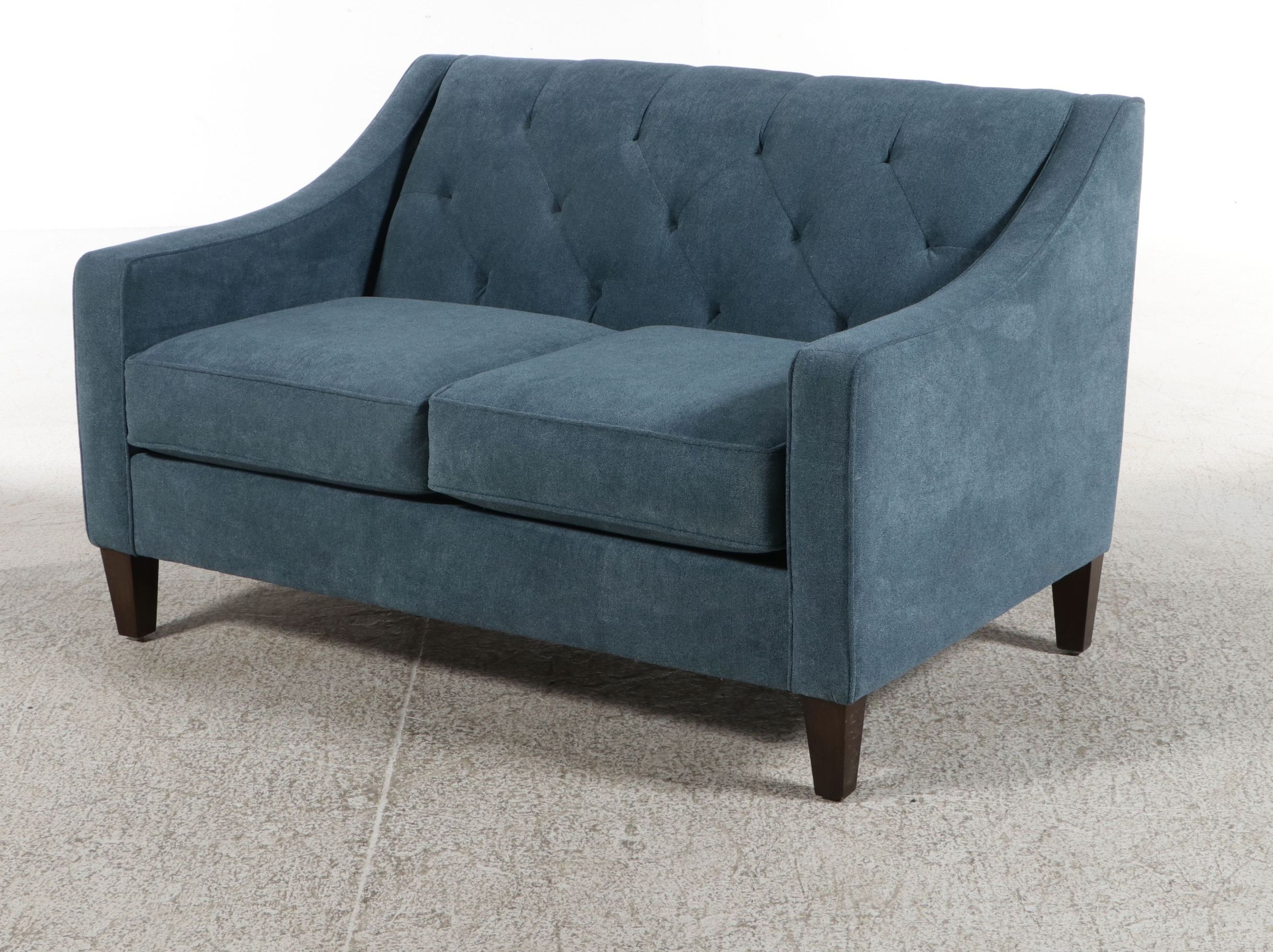 MaxHOME Contemporary Tufted Upholstered Loveseat