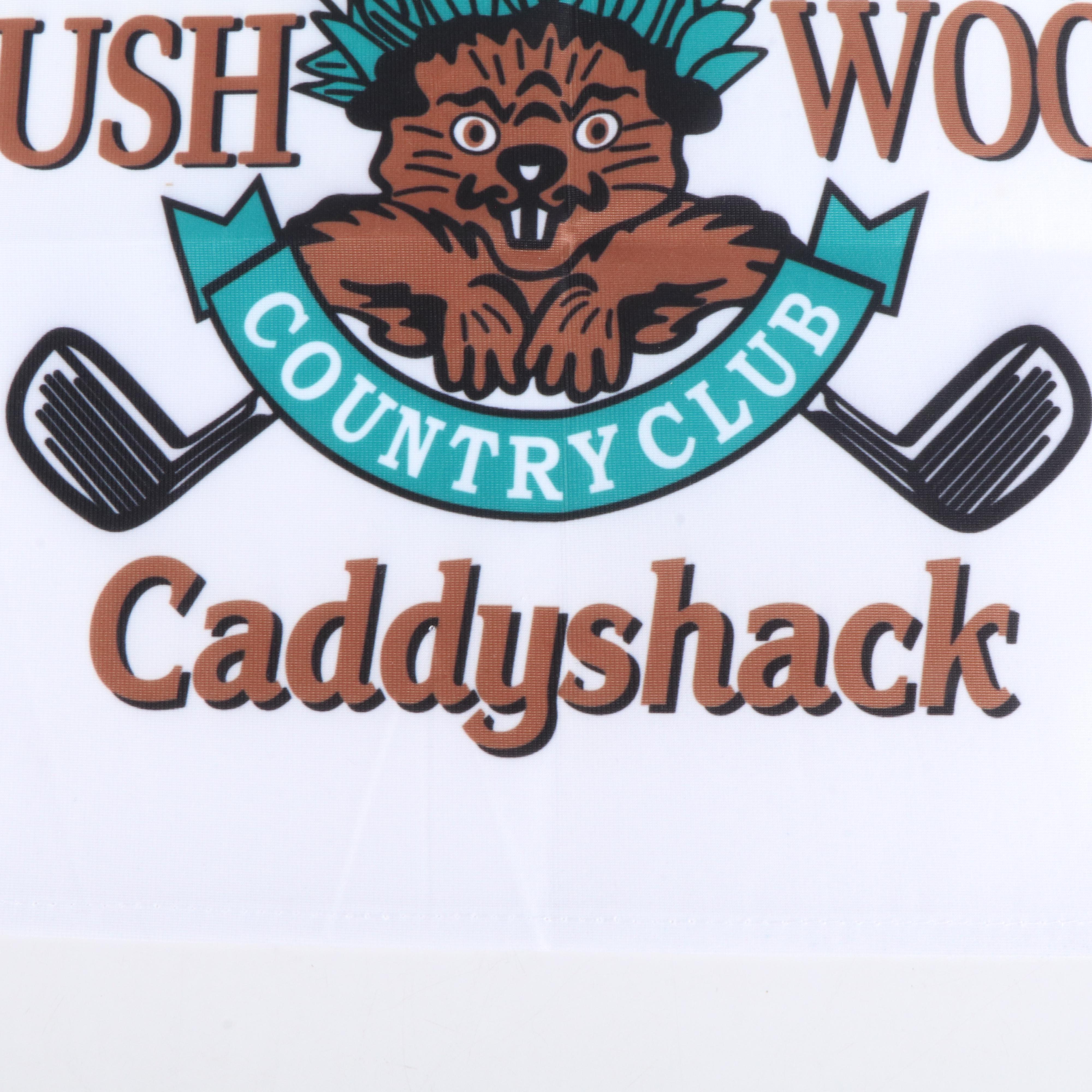 Chevy Chase Signed Bush Wood Country Club "Caddyshack" Golf Flag, Beckett