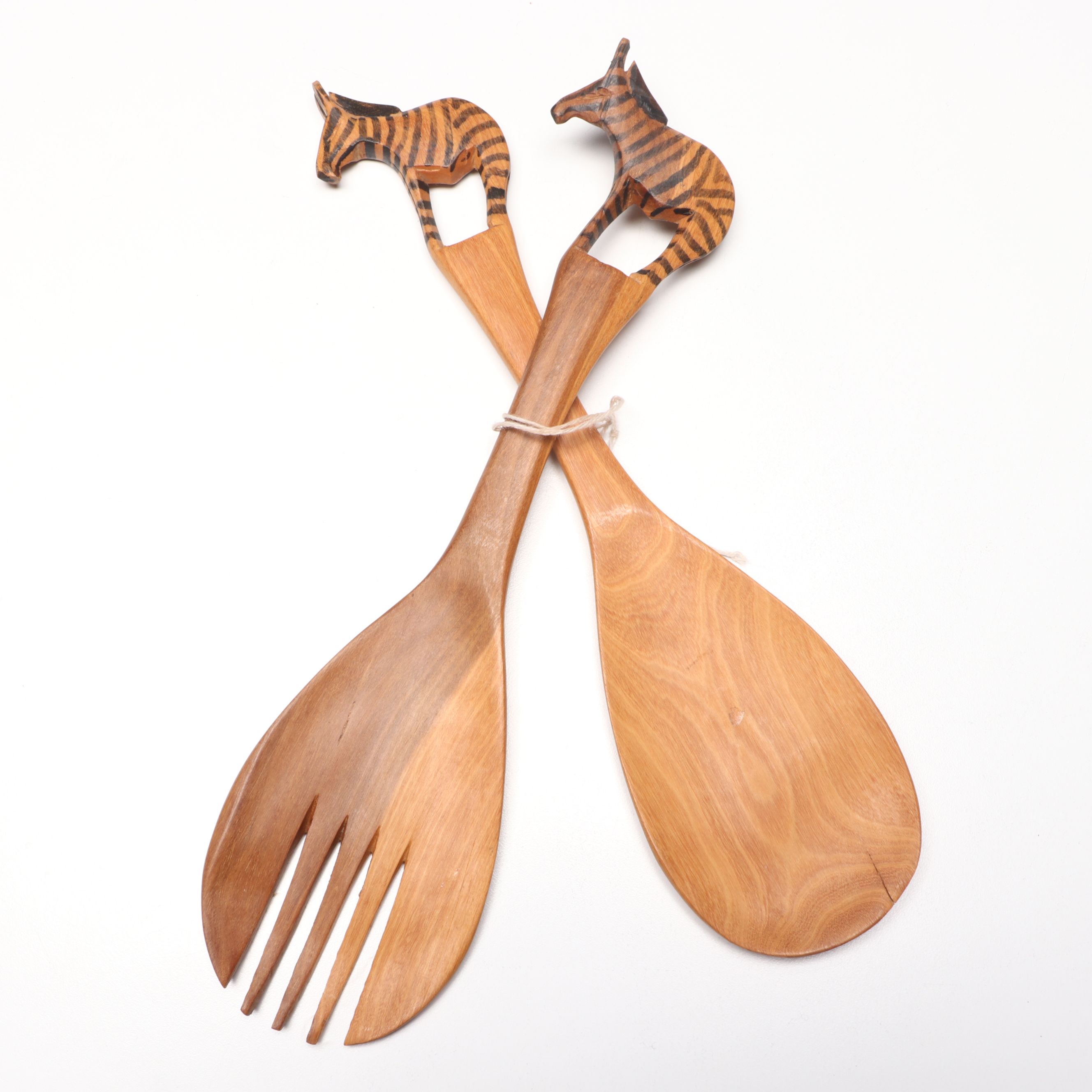 Hand-Carved Kenyan Animal Figurines with Wood and Brass Candleholders and More