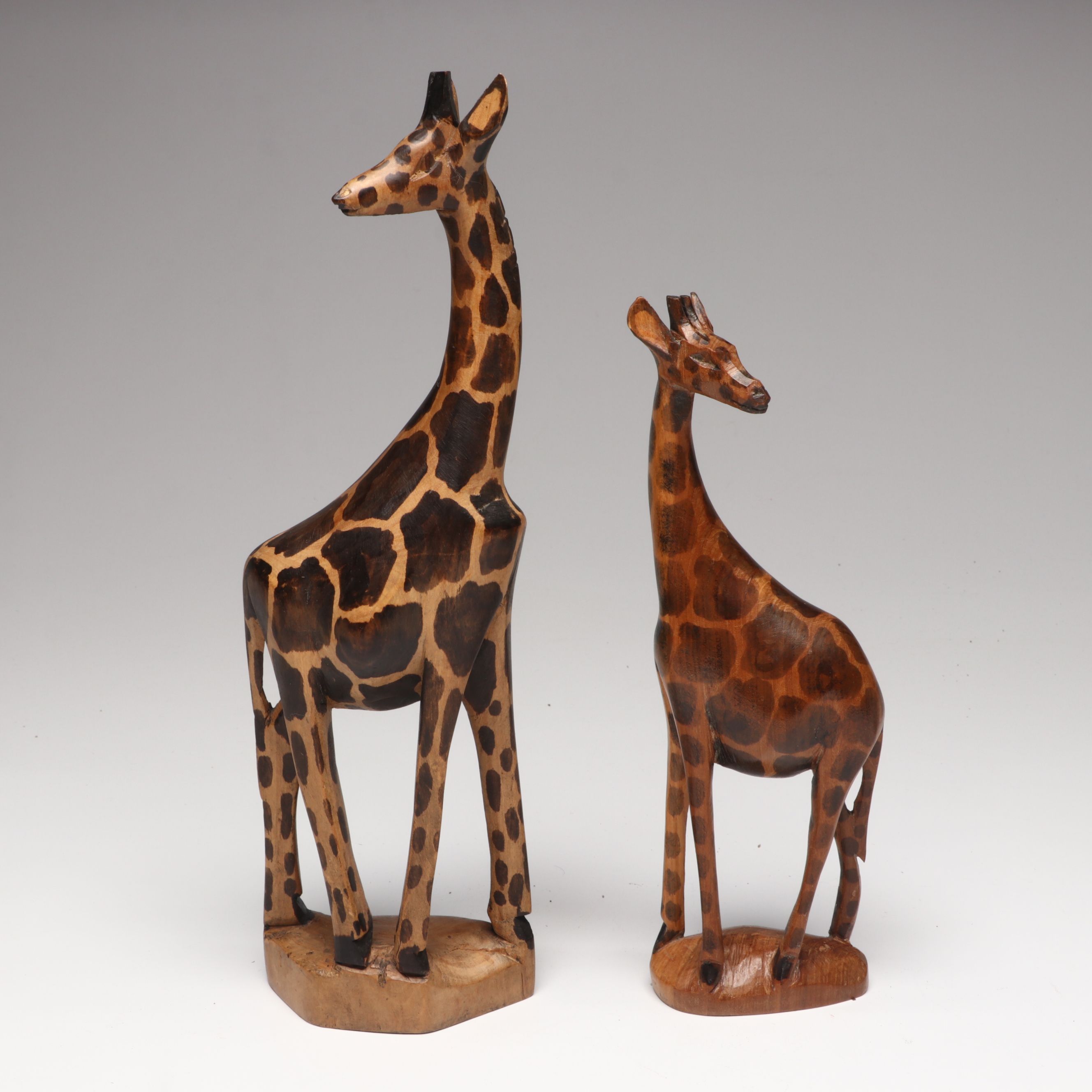 Hand-Carved Kenyan Animal Figurines with Wood and Brass Candleholders and More