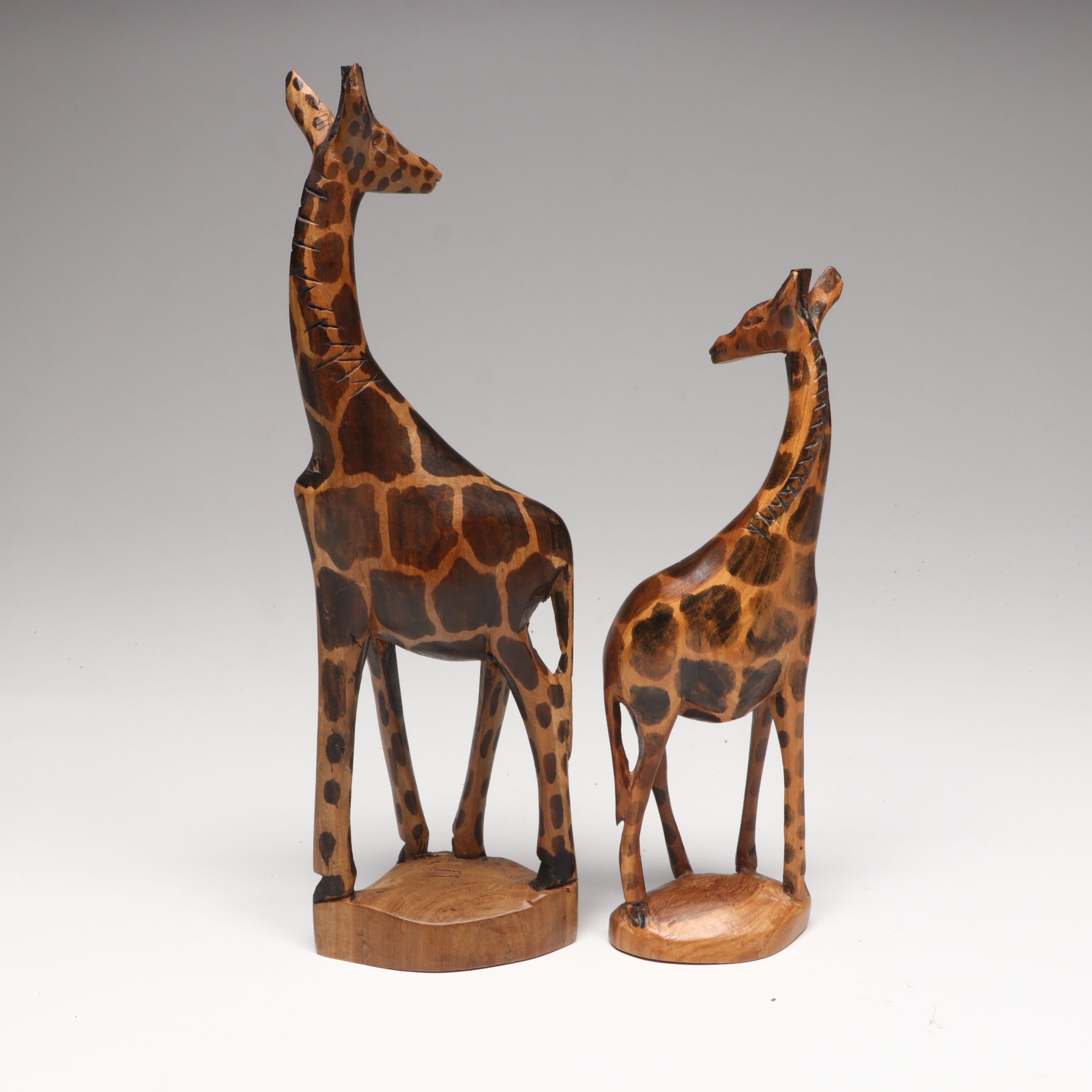 Hand-Carved Kenyan Animal Figurines with Wood and Brass Candleholders and More