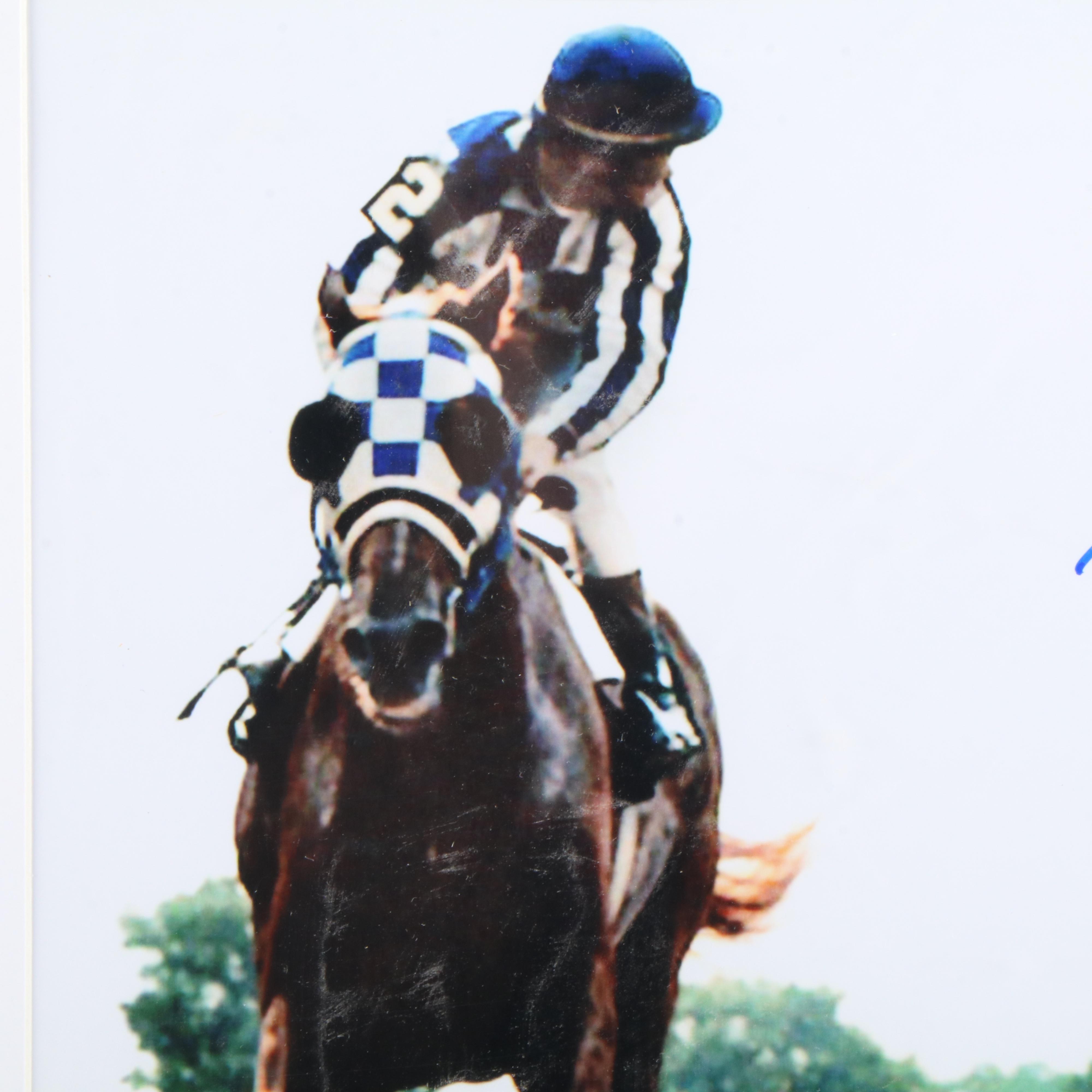 Ron Turcotte Signed Print Featuring Secretariat, JSA