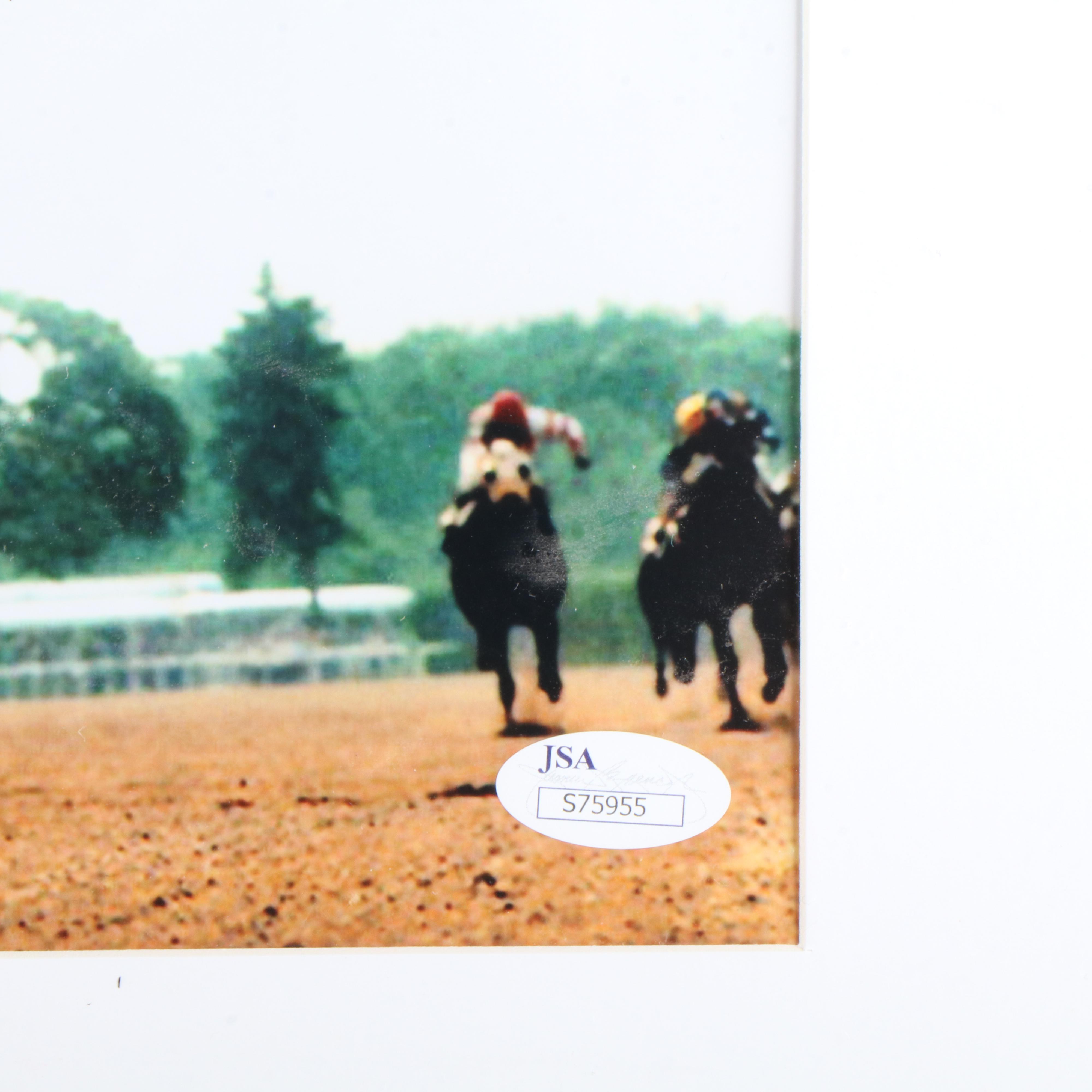 Ron Turcotte Signed Print Featuring Secretariat, JSA