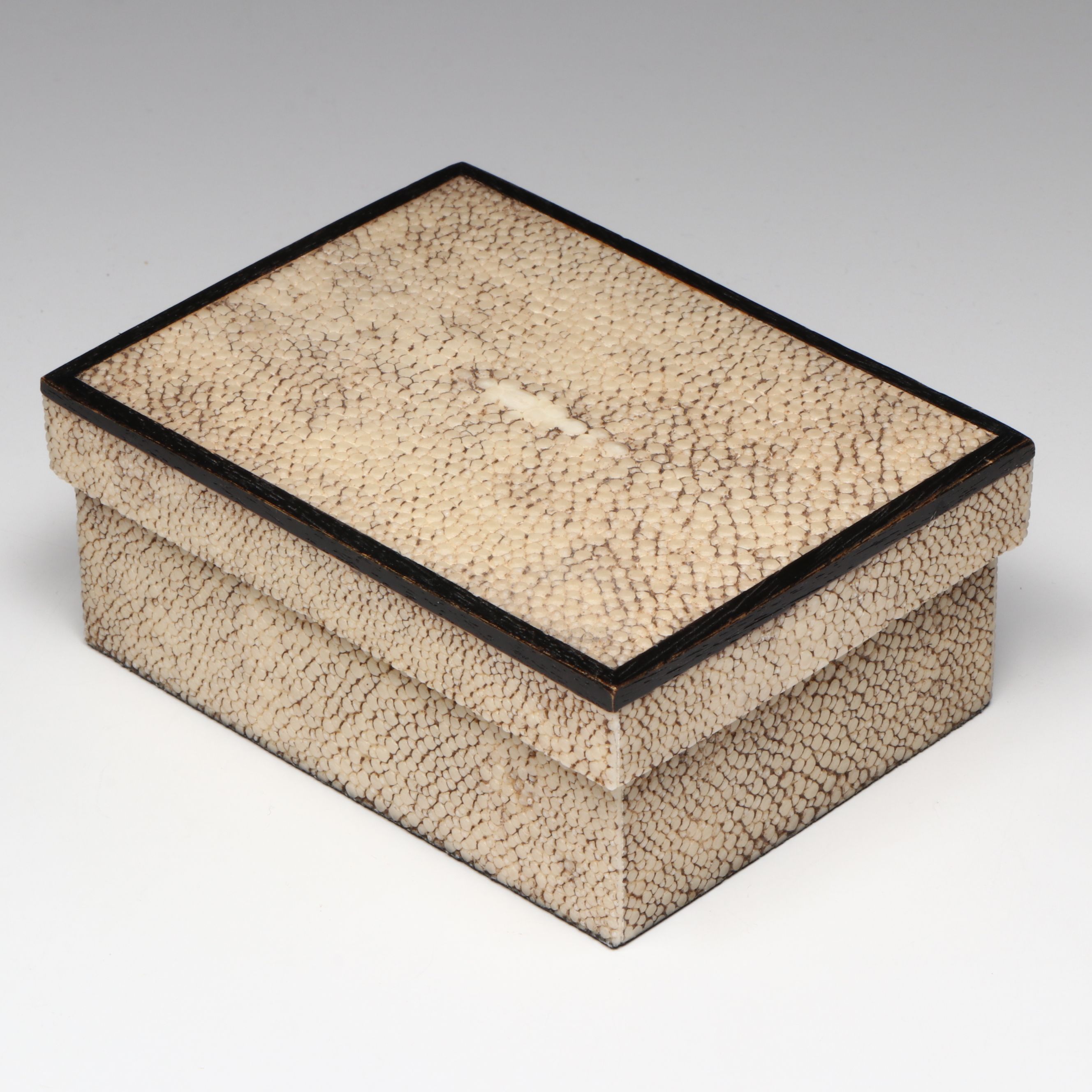 R & Y Augousti French Shagreen Box, Late 20th Century