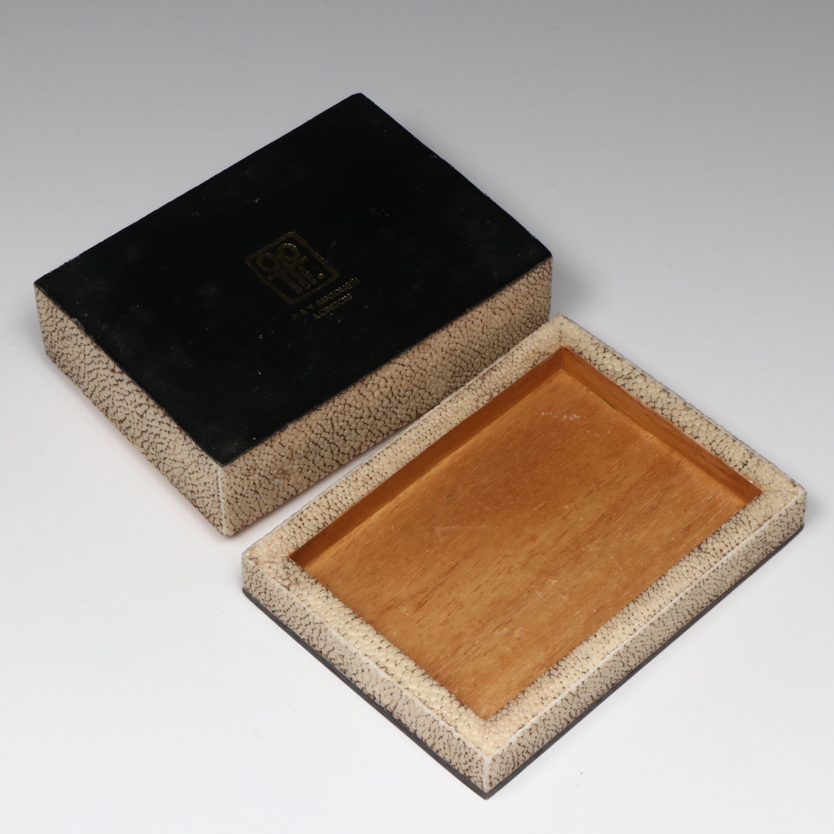 R & Y Augousti French Shagreen Box, Late 20th Century