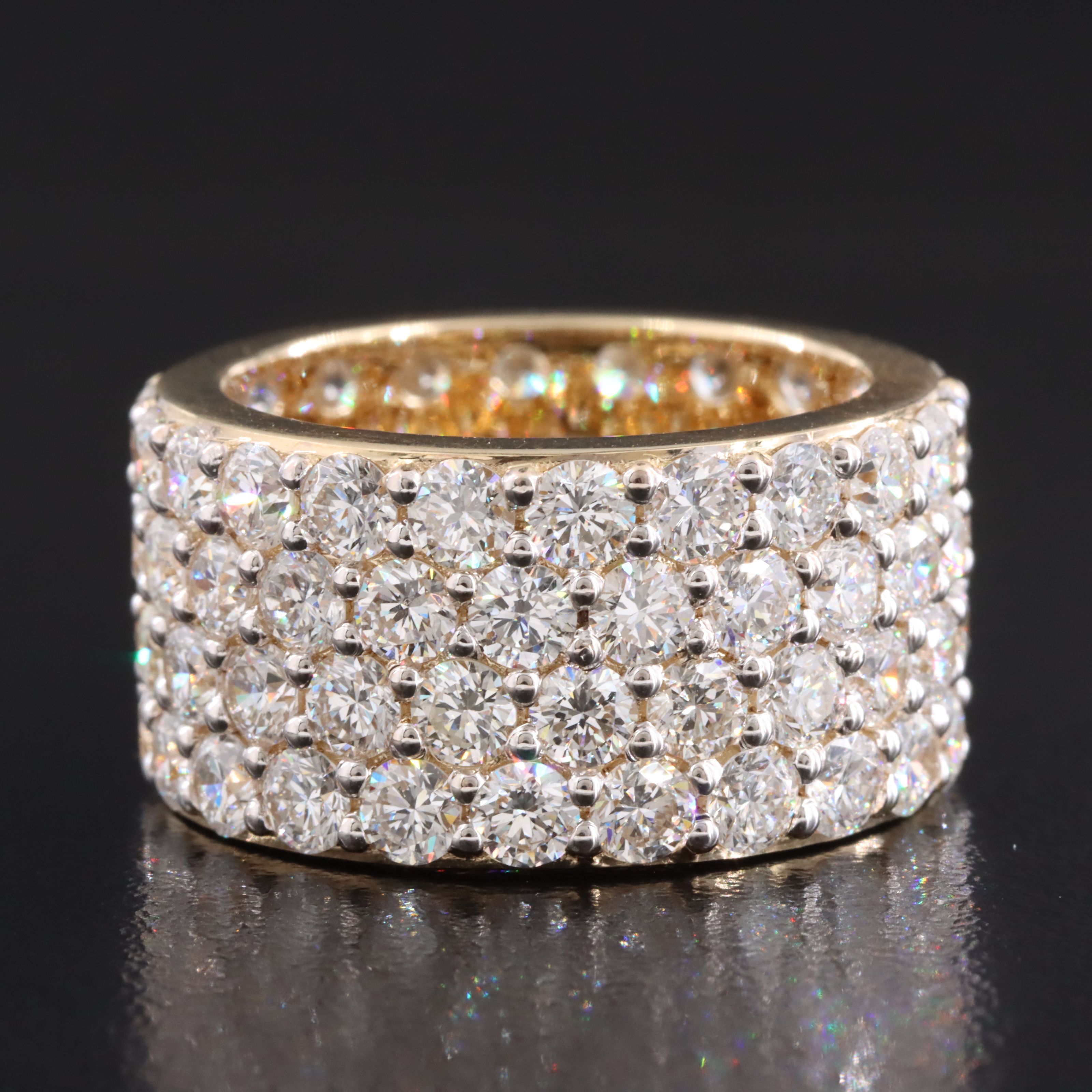 14K 8.60 CTW Lab Grown Diamond Eternity Band